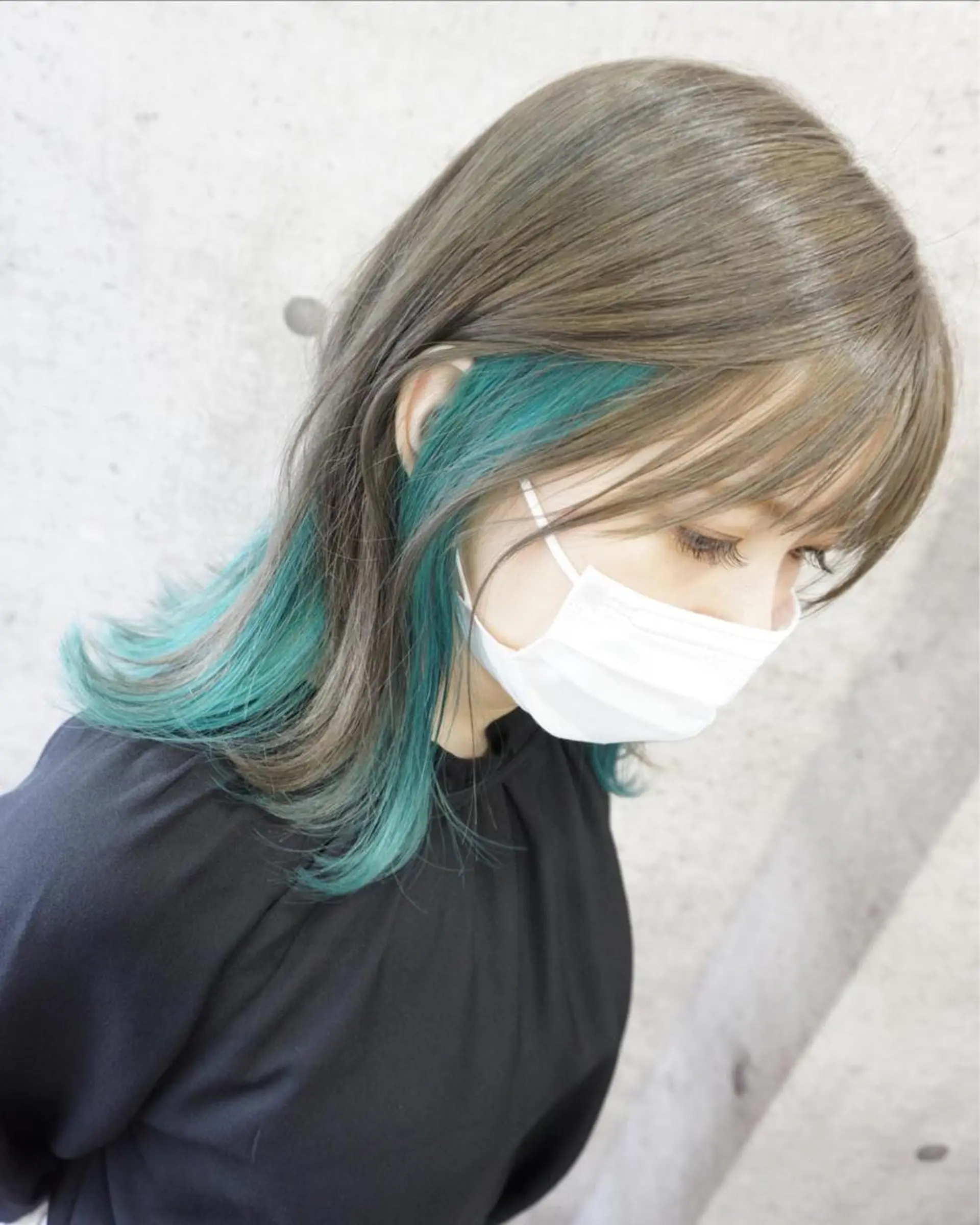 ミディアム カット ヘアカラー トリートメント hair teria ryu 大塚のヘアスタイル
