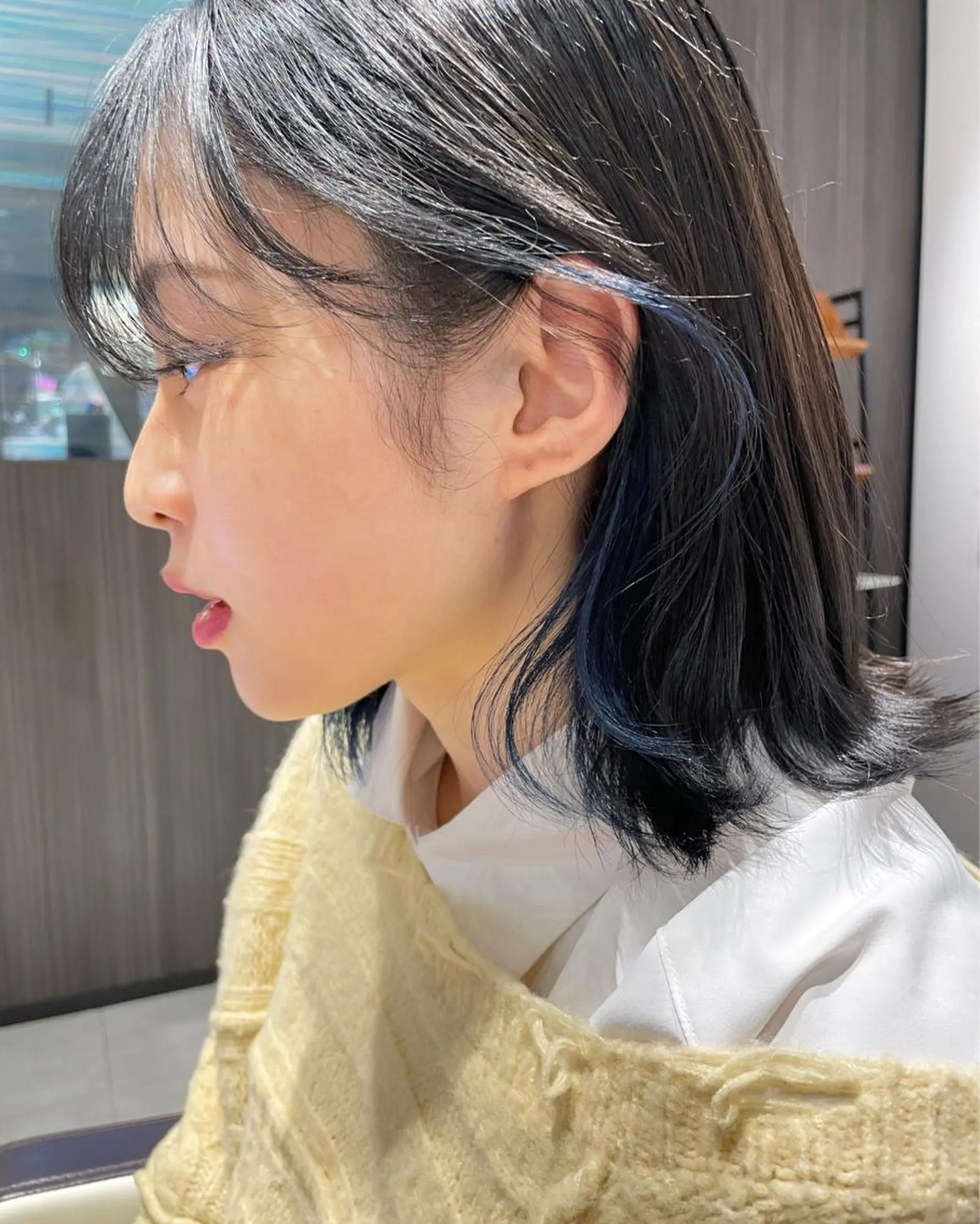 ミディアム カラー コイデ リュウセイのヘアスタイル