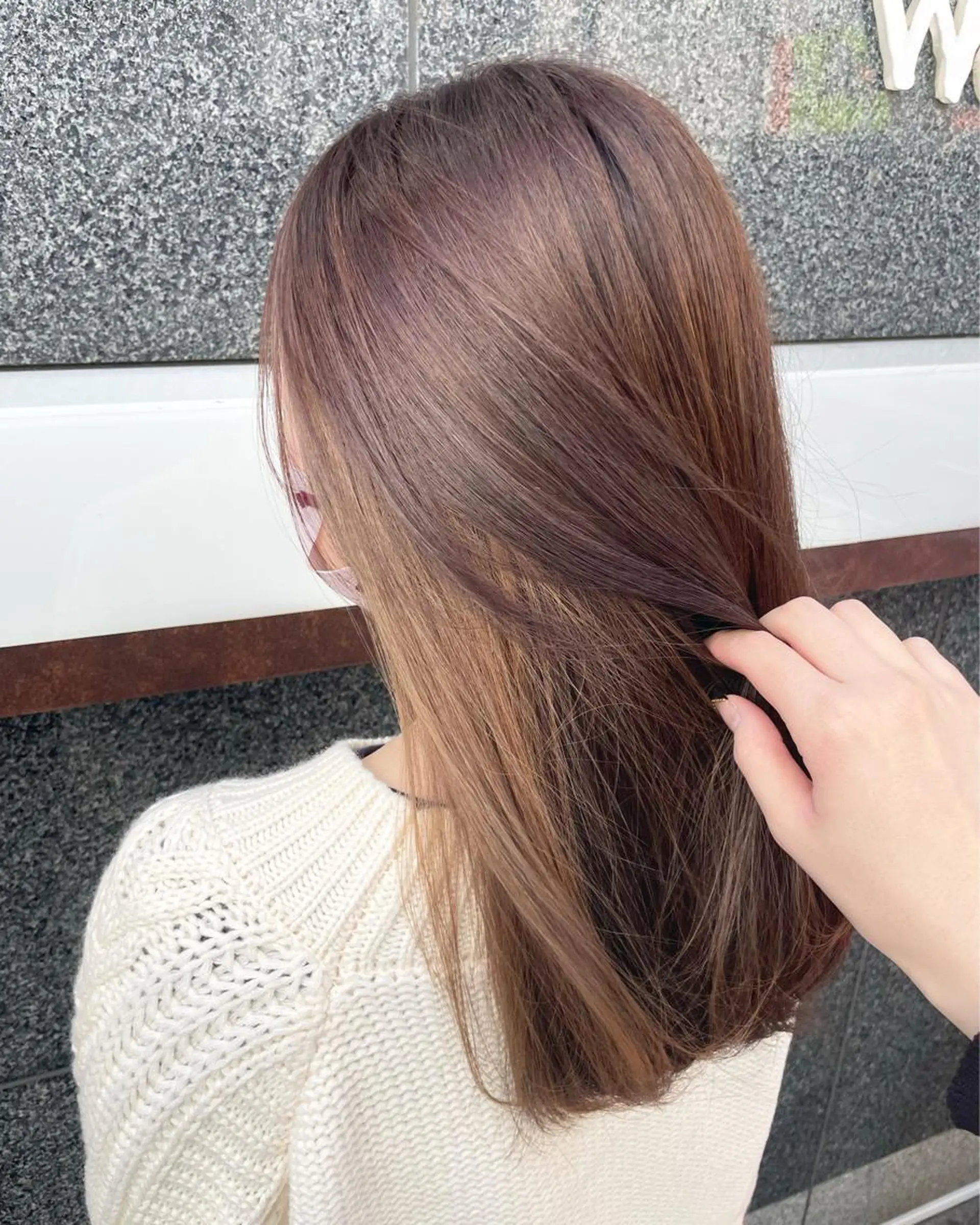 ロング カット ヘアカラー トリートメント 🌹門奈🌹髪質改善 /透明感カラーのヘアスタイル