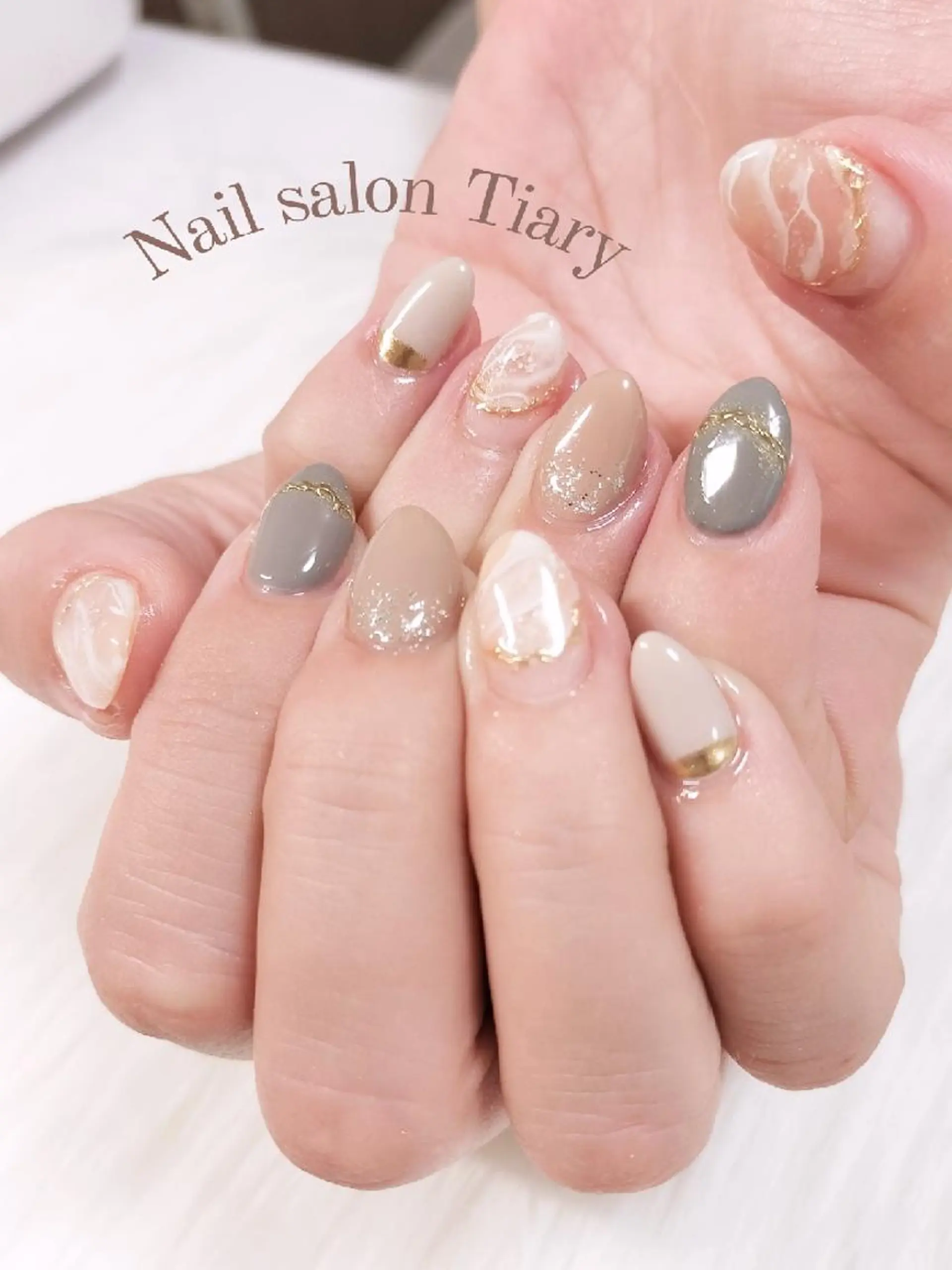 ネイル Nail salon Tiary オーナーのネイルデザイン