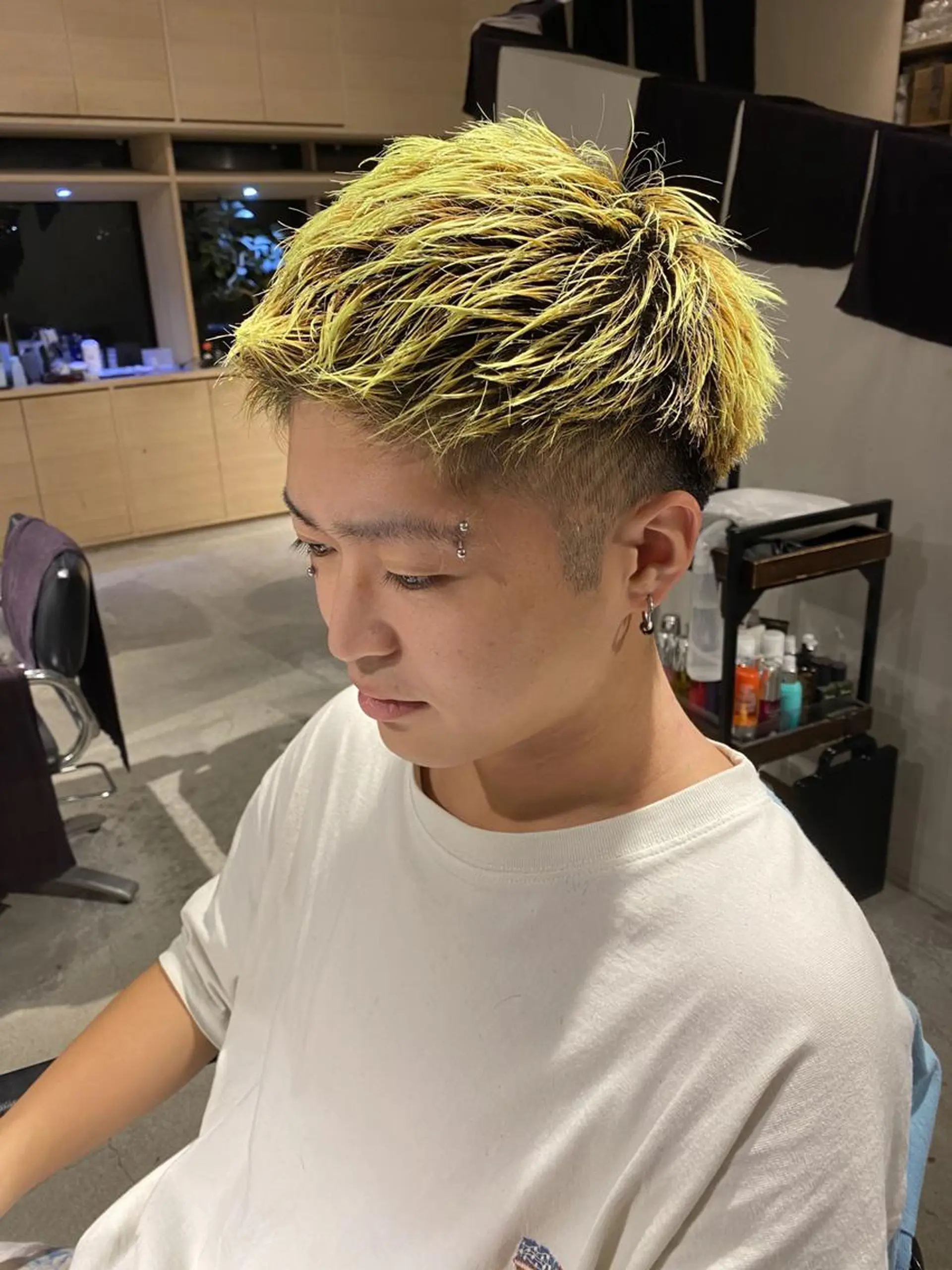 ショート メンズ カット ヘアカラー 川口 京佑🐈のヘアスタイル