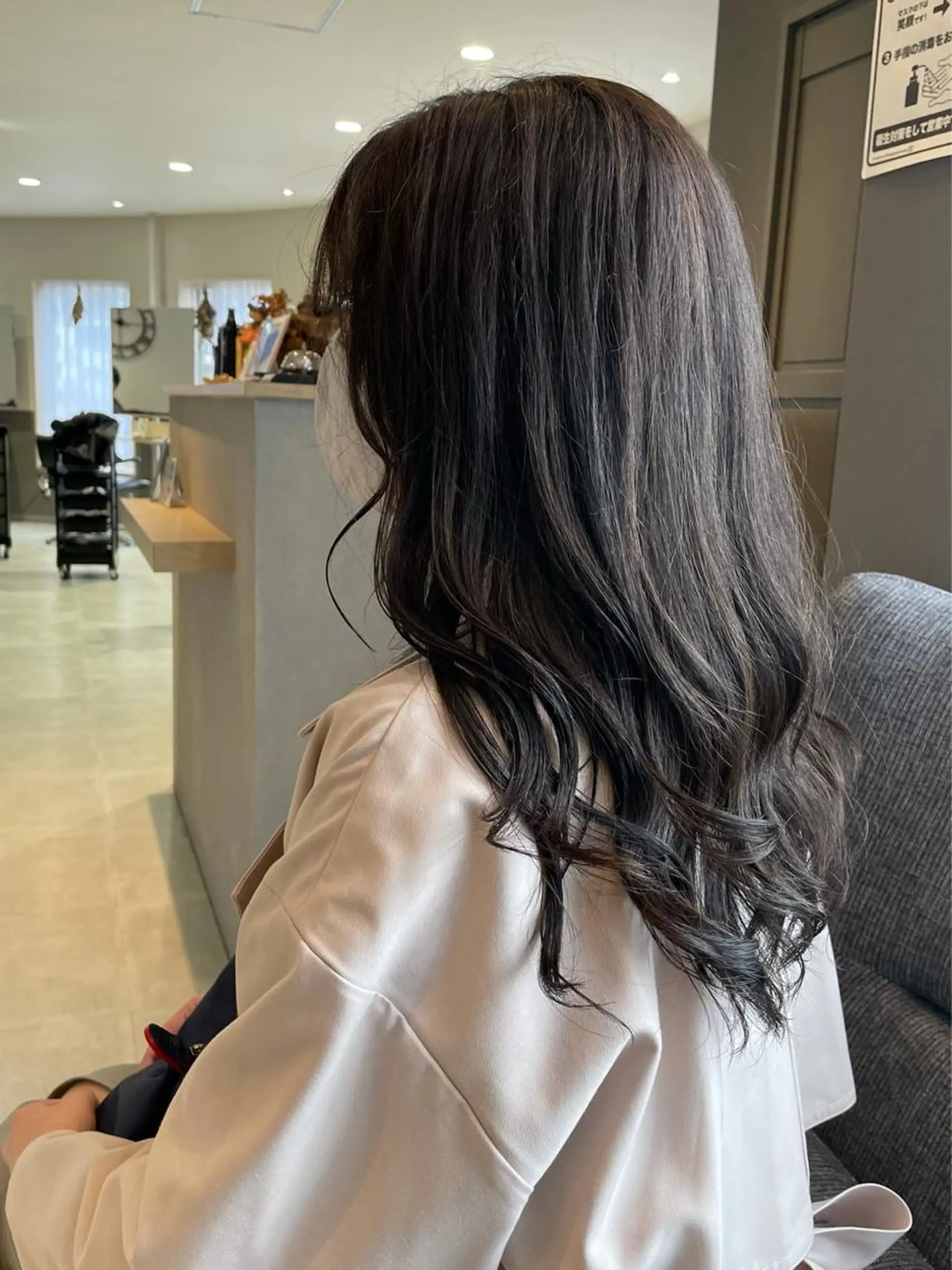 セミロング カラー ハイライトカラー ハイライト Eleanor 立川北口のヘアスタイル