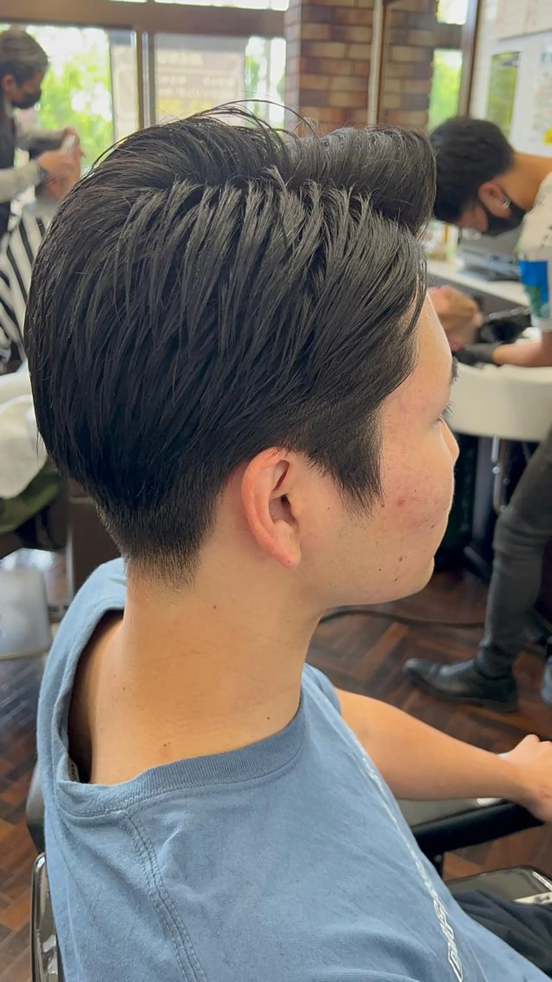 ミディアム メンズ B.B.Cams西原店所属・無料フェードモデル 募集中‼️安座間💈のヘアスタイル