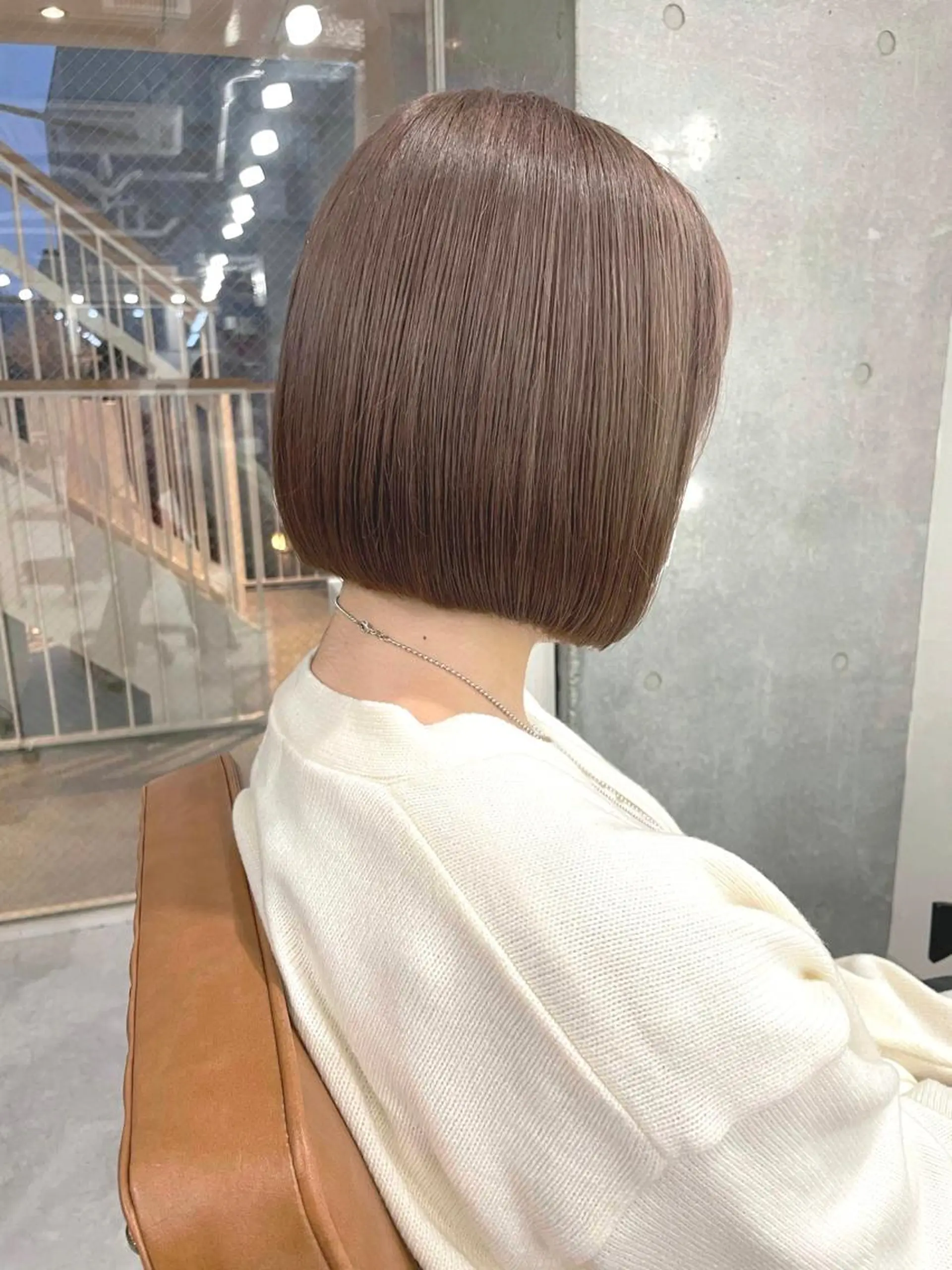 セミロング カラー ハイトーン×髪質改善 💍tiam💍のヘアスタイル