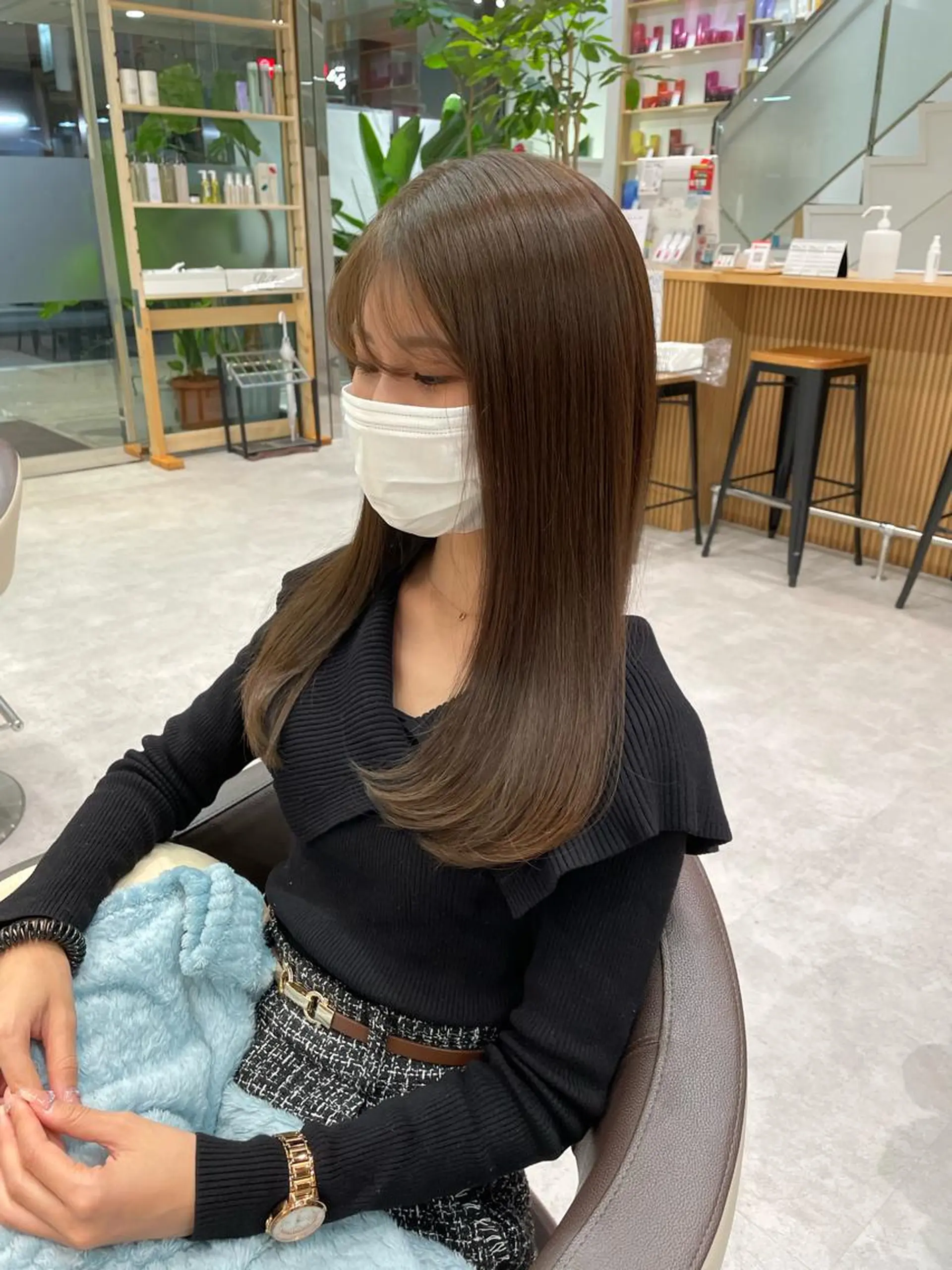 カラー ブリーチ 透明感カラー ブリーチなしカラー ヘアカラー トリートメント ピンクカラー🎀/ ミルクティー🍼花音のヘアスタイル