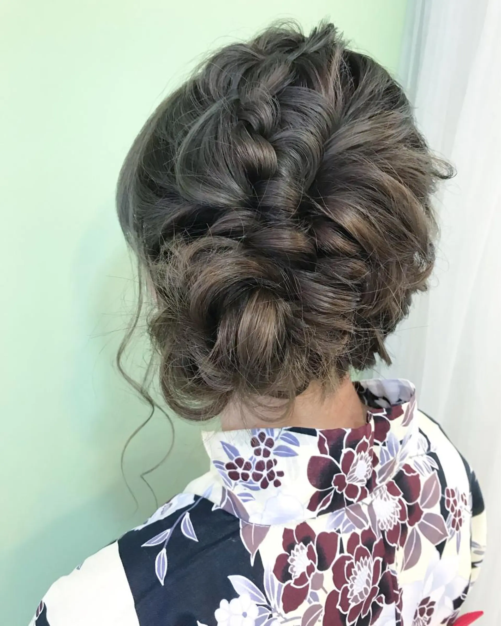ロング ヘアアレンジ 浴衣 ALVAREZ BARBER SHOP所属・takebuchi harukaのヘアスタイル