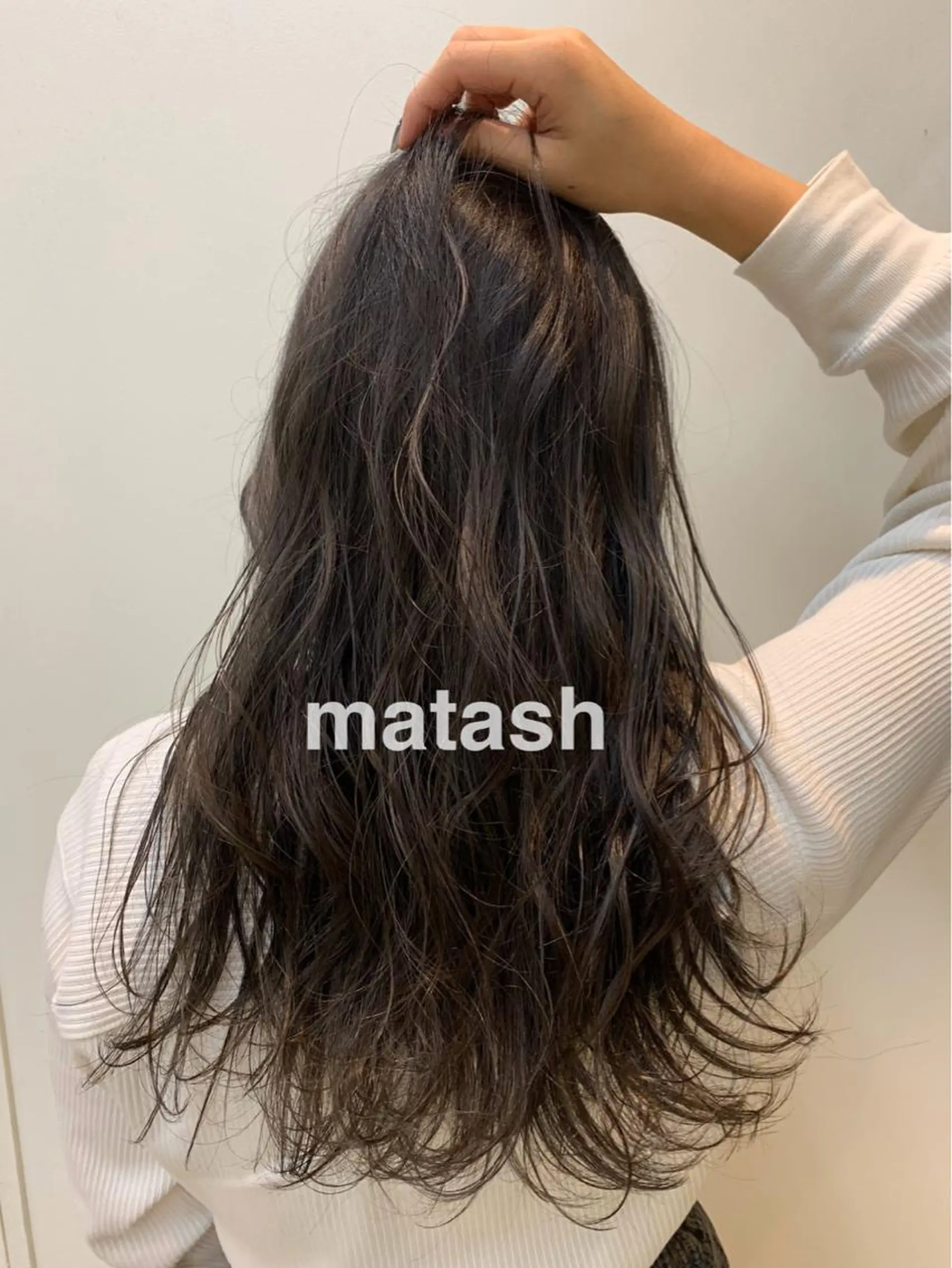 セミロング カラー アッシュ PAIR DAISUKEのヘアスタイル