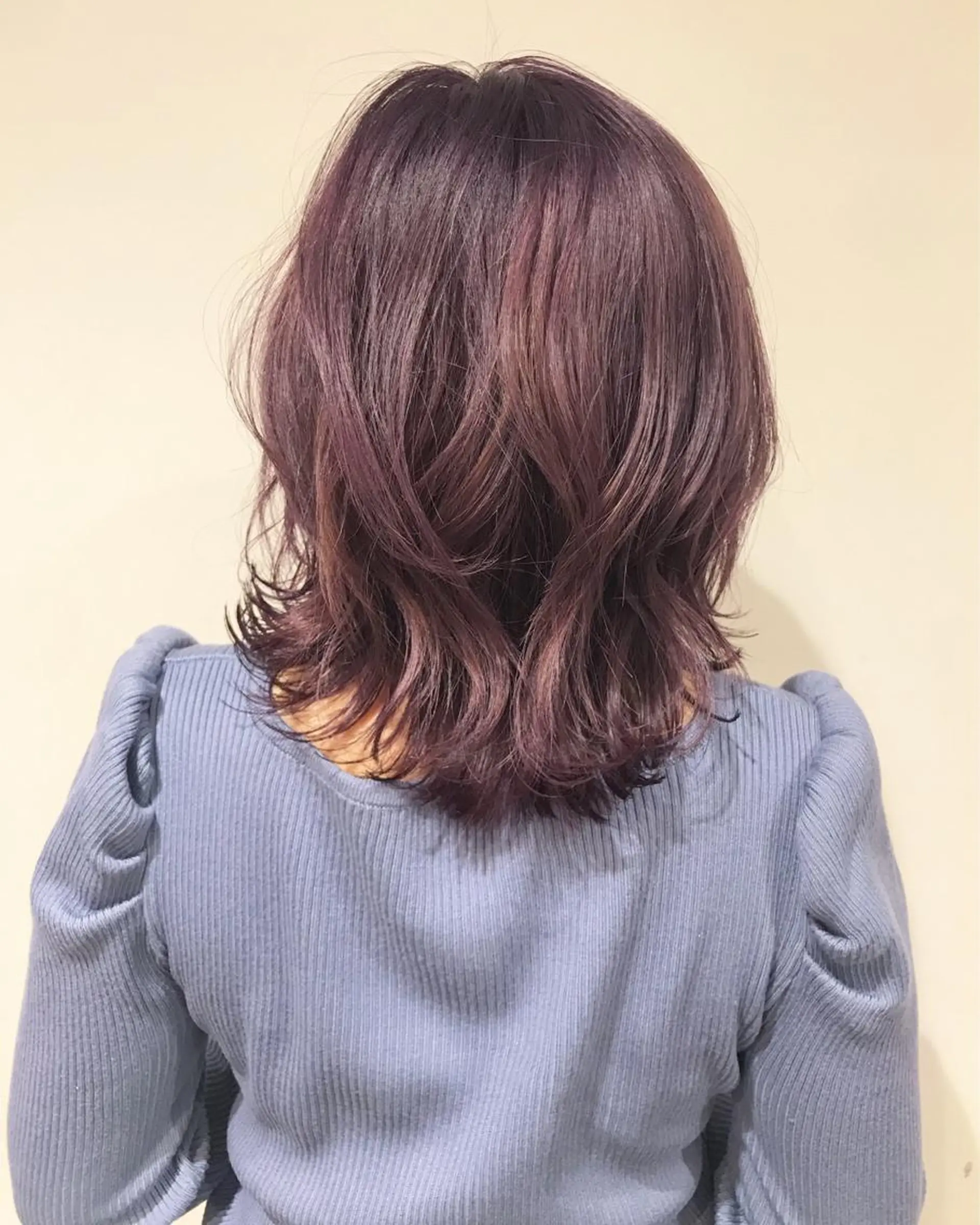 ミディアム カラー バイオレットカラー 韓国風ヘア レイヤー＆ブリーチ 職人✂︎藤澤一成😊のヘアスタイル