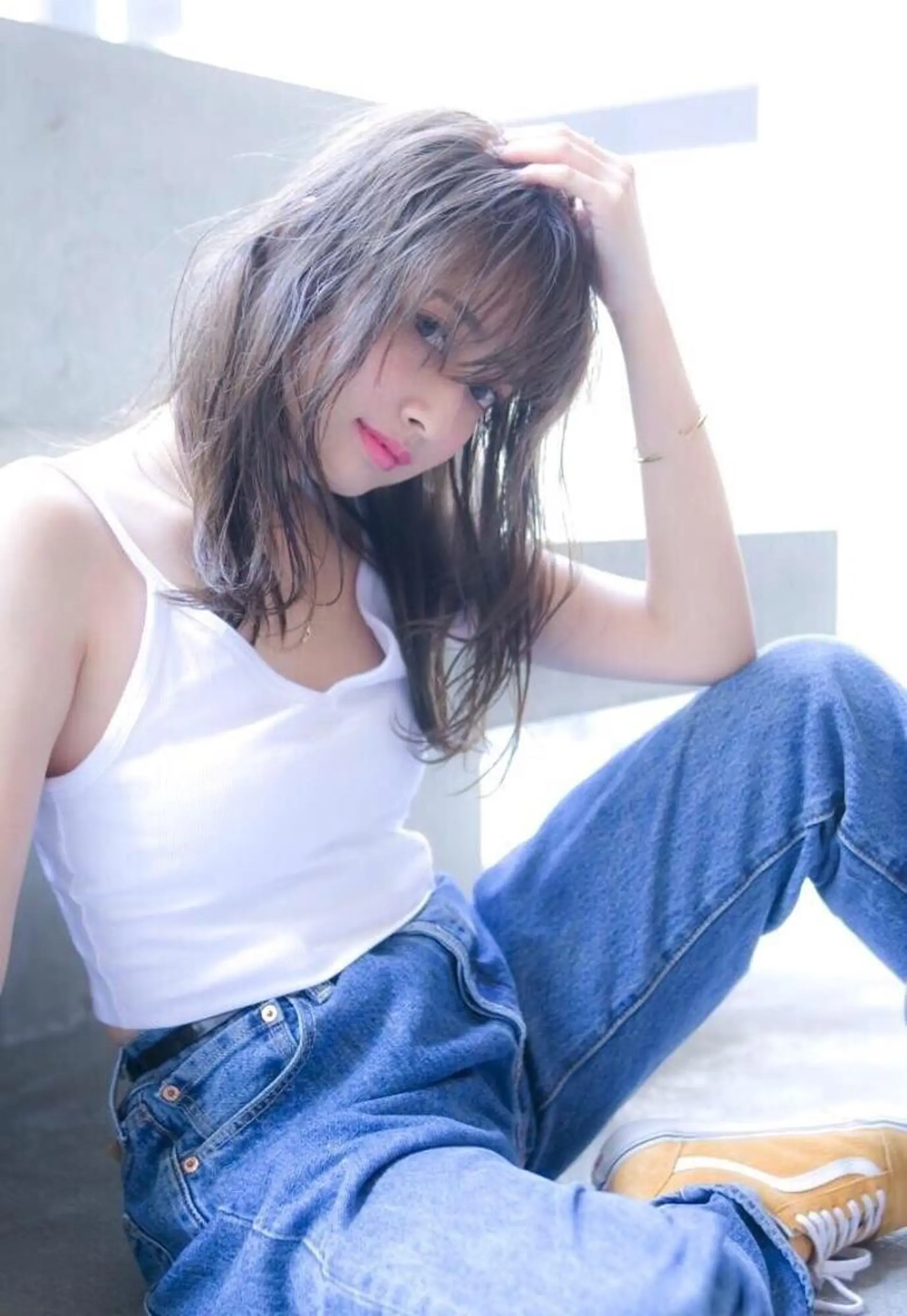 セミロング カラー パーマ ヘアアレンジ メンズ キッズ ネイル マツエク・マツパ カット ヘアカラー トリートメント ヘアセット 韓国ヘア🫧 KAZUTOのヘアスタイル