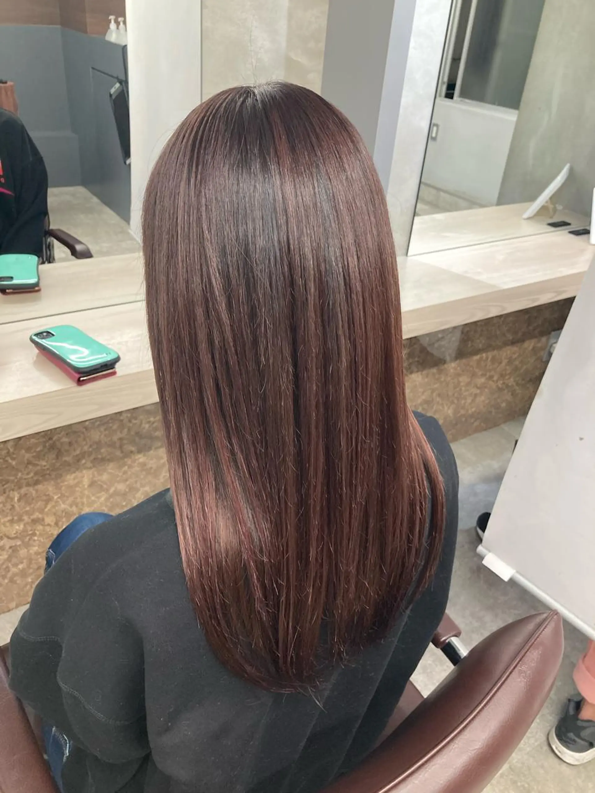 セミロング カラー ヘアカラー ブリーチ&似合せボブ 田中寛十のヘアスタイル