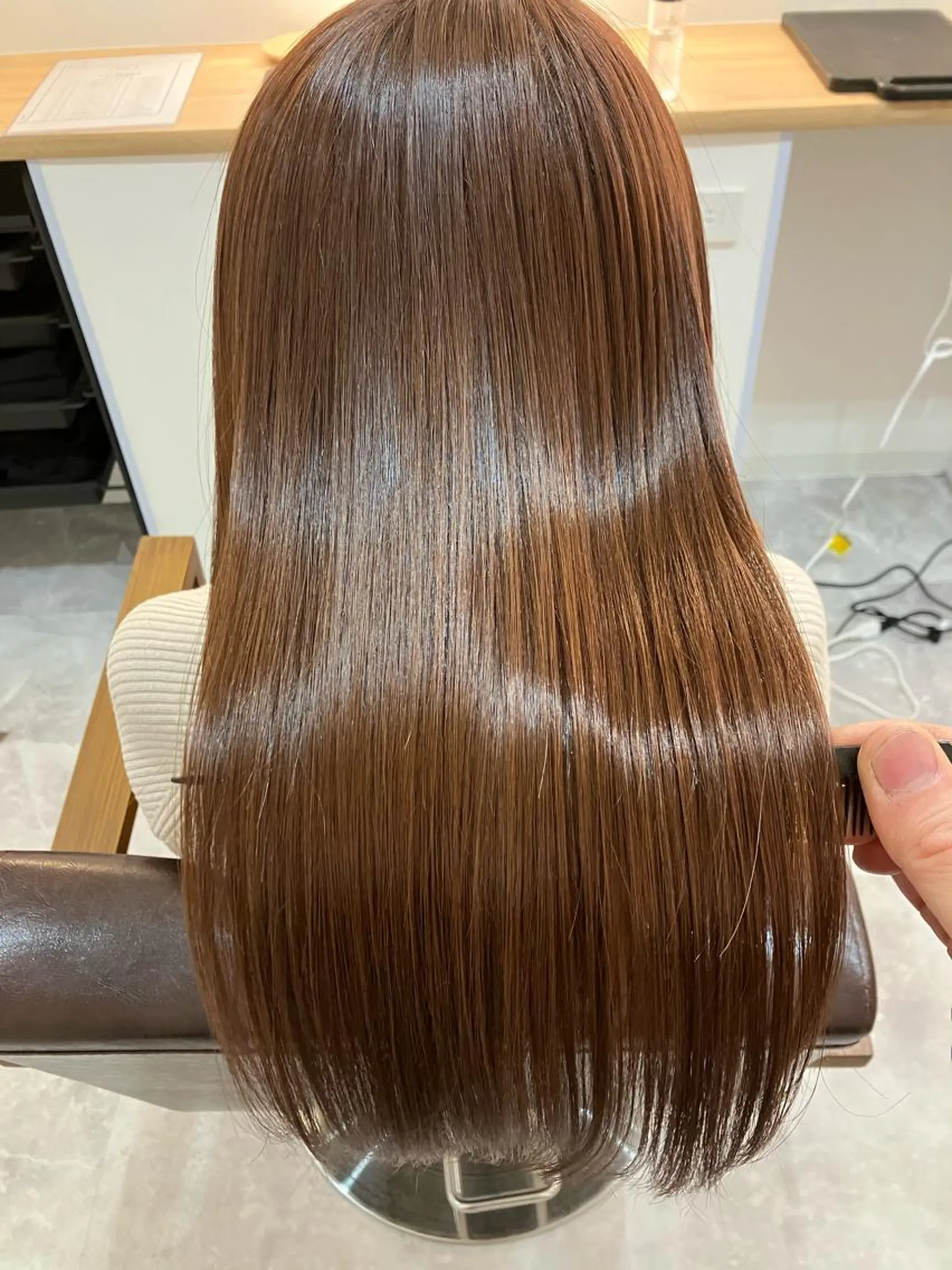 ロング カラー ヘアアレンジ キッズ カット ヘアカラー トリートメント 関内　髪質改善　特化 re:Magoのヘアスタイル