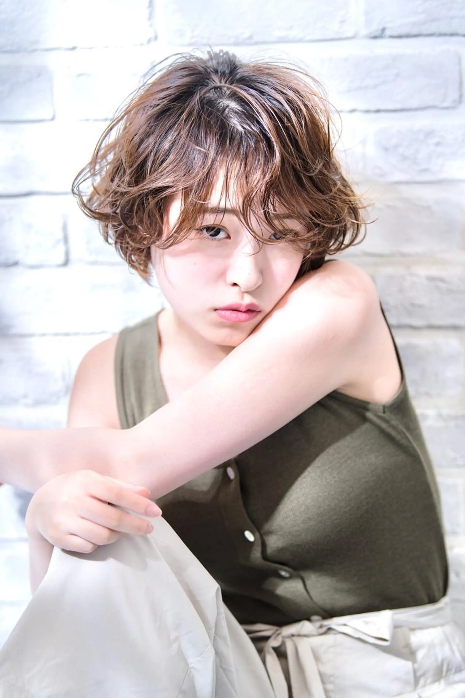 ロング カラー パーマ ヘアアレンジ 結婚式・ブライダル ボブ くせ毛 外国人風カラー 似合わせカット 増子 幹樹のヘアスタイル