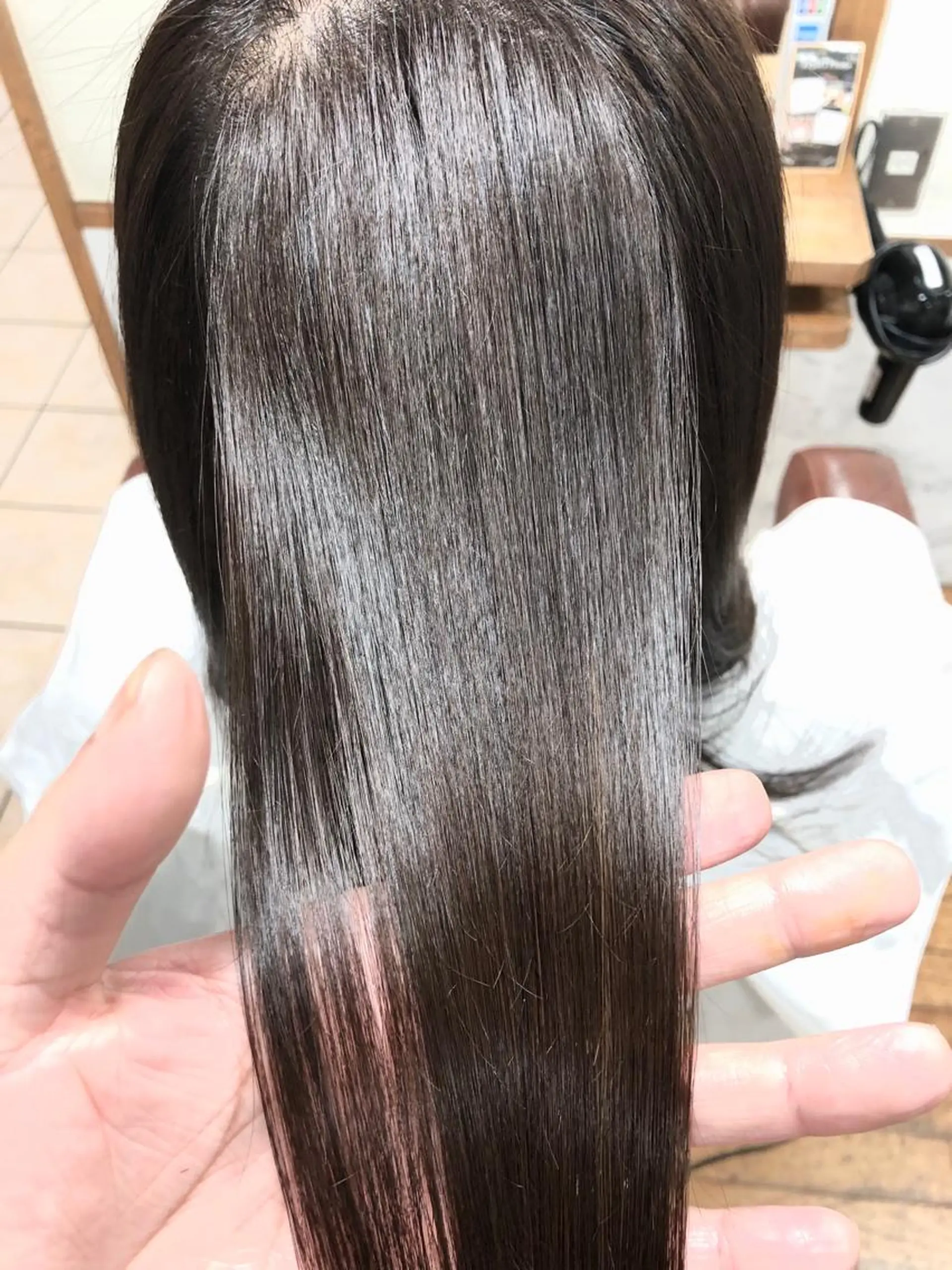 ロング カラー 髪質改善 トリートメント 縮毛矯正 トリートメント 中塚 達之のヘアスタイル