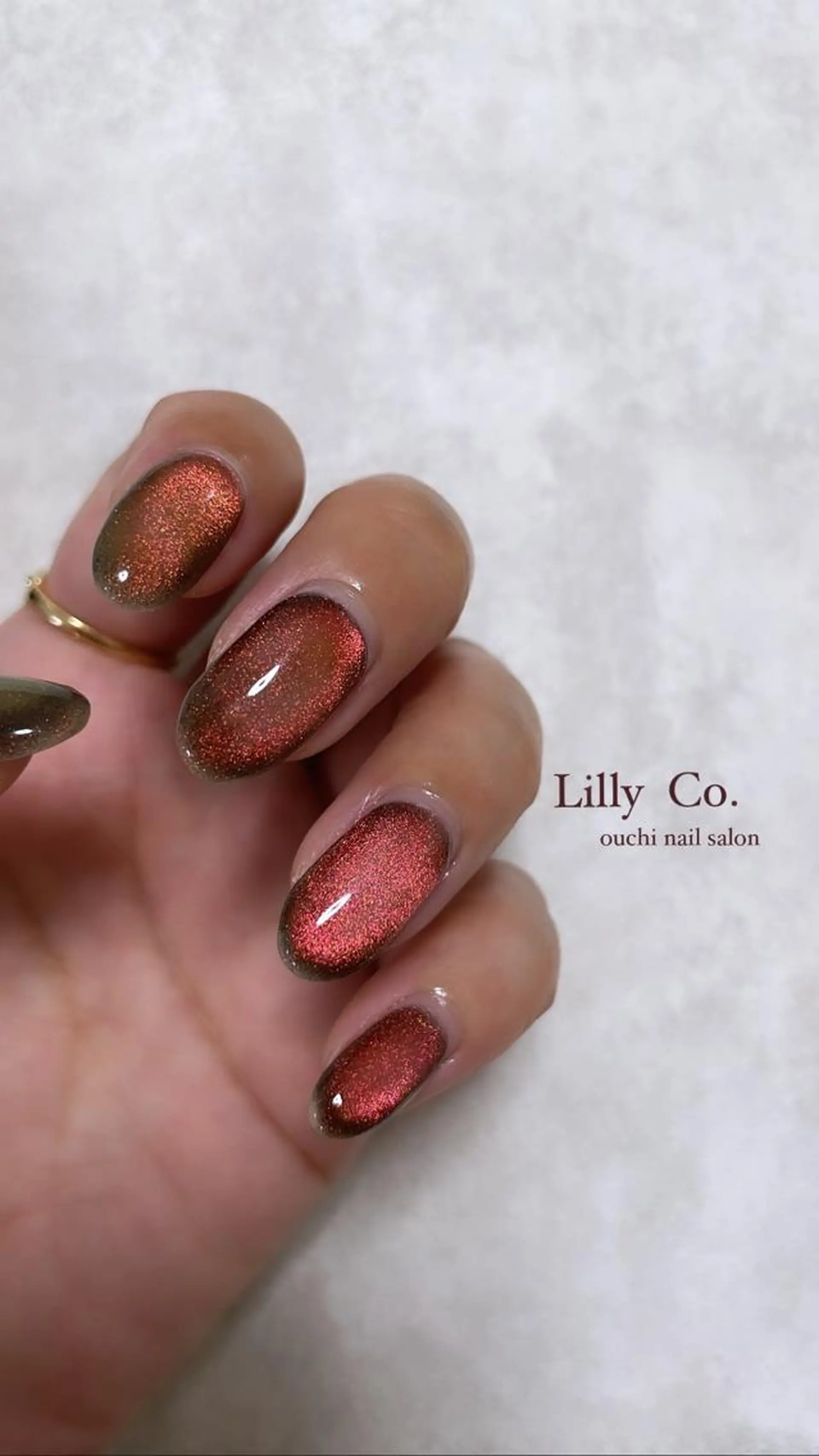 ネイル ジェルネイル マグネットネイル ハンドネイル ハンドケア Lilly Co.のネイルデザイン
