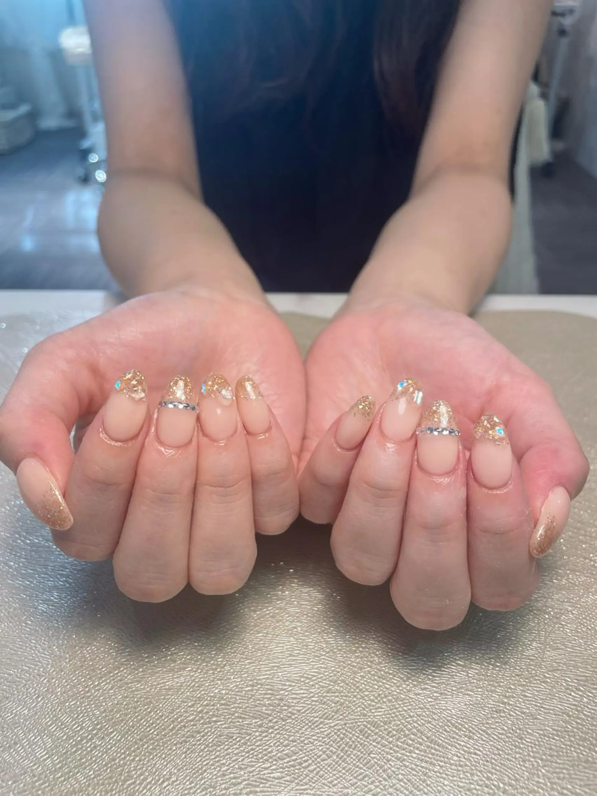 ネイル 氷ネイル・うるうるネイル ハンドネイル DigNail Moeのネイルデザイン