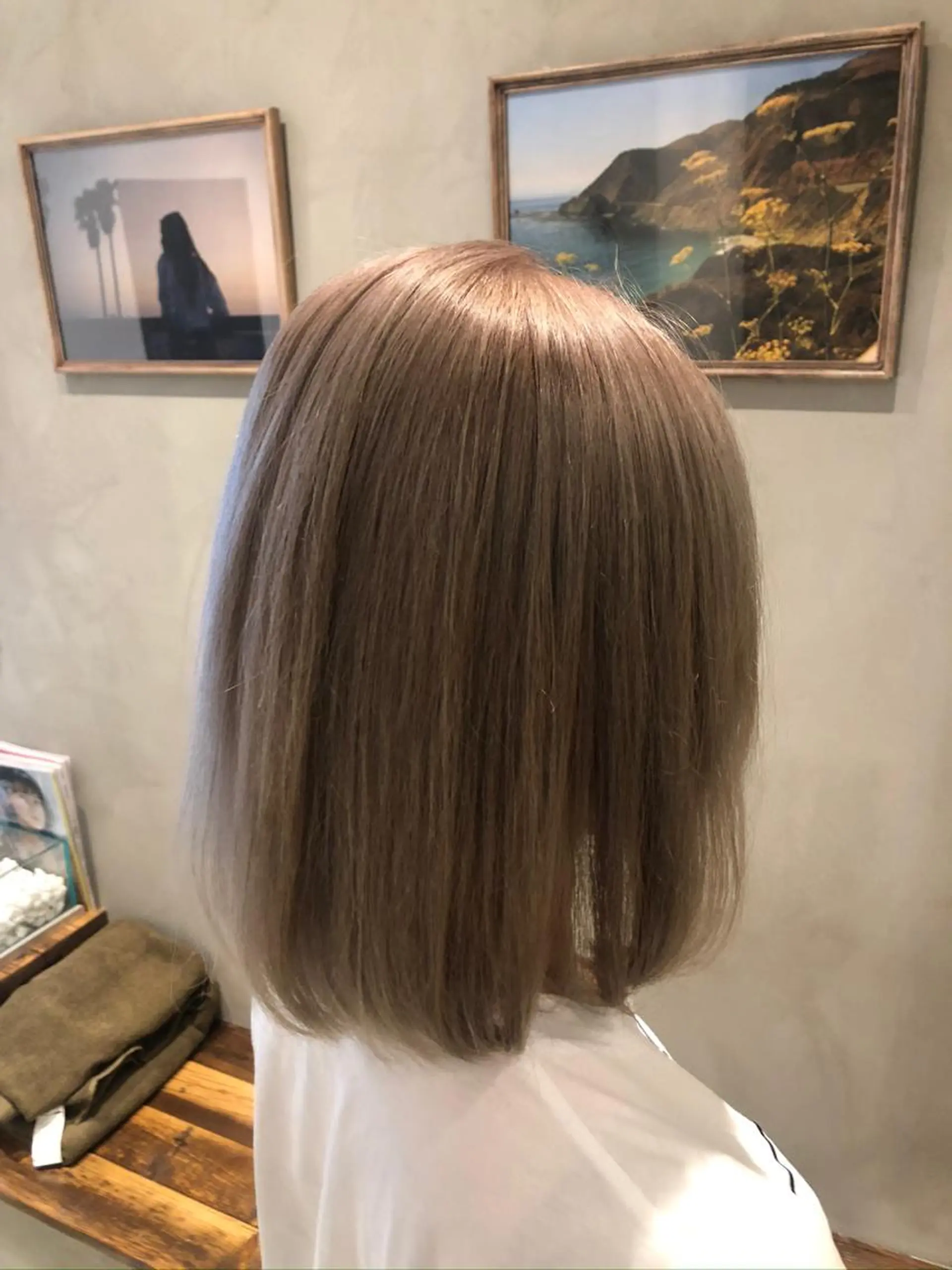 ミディアム カラー パーマ ヘアアレンジ ハイトーンカラー カット ヘアカラー トリートメント 顔周りcut・ご相談 ＝新宿しずく🇰🇷のヘアスタイル
