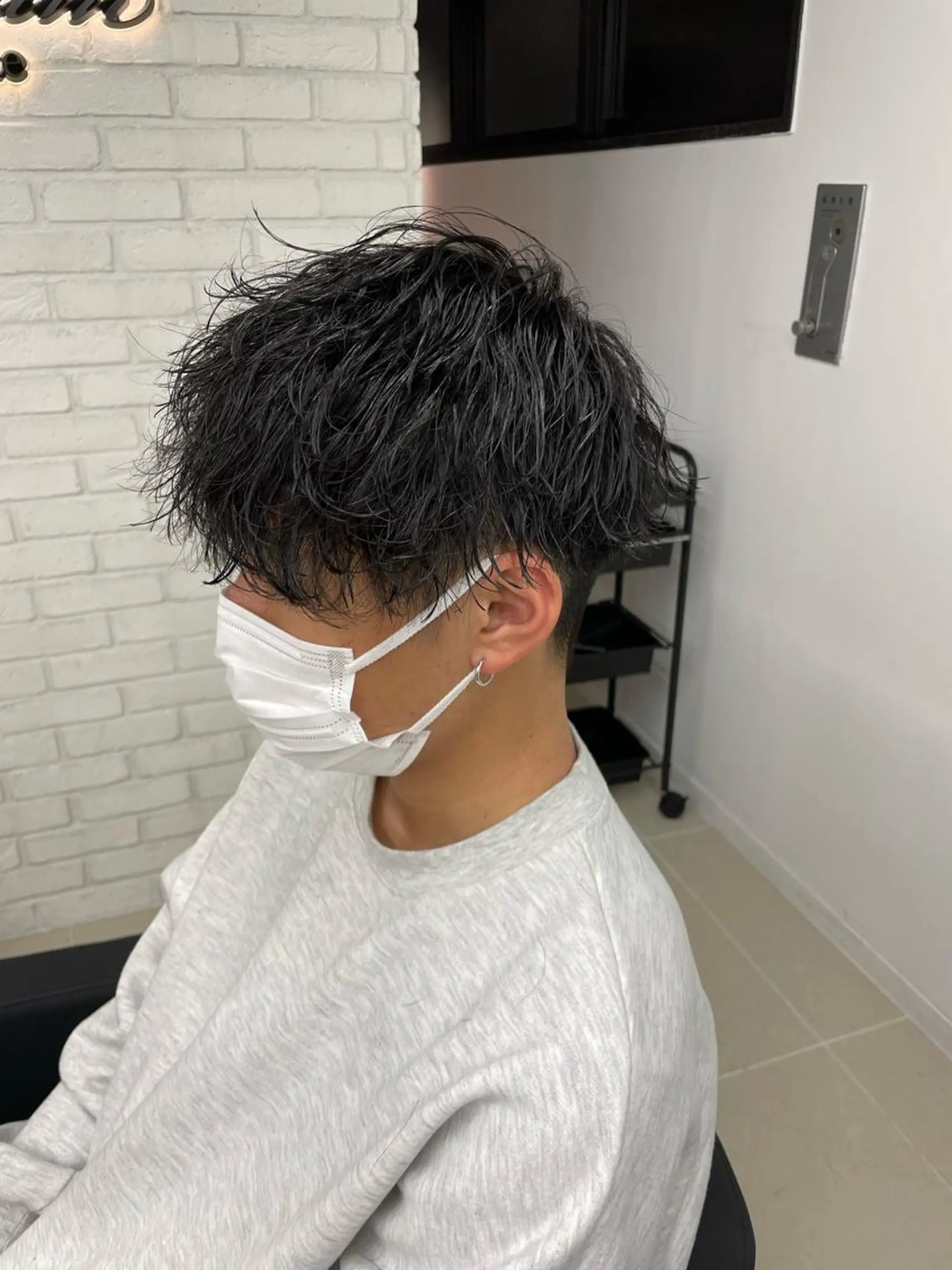 ショート パーマ ヘアアレンジ メンズ カット パーマ ヘアセット 🔥メンズ特化🔥 木村 祐太のヘアスタイル