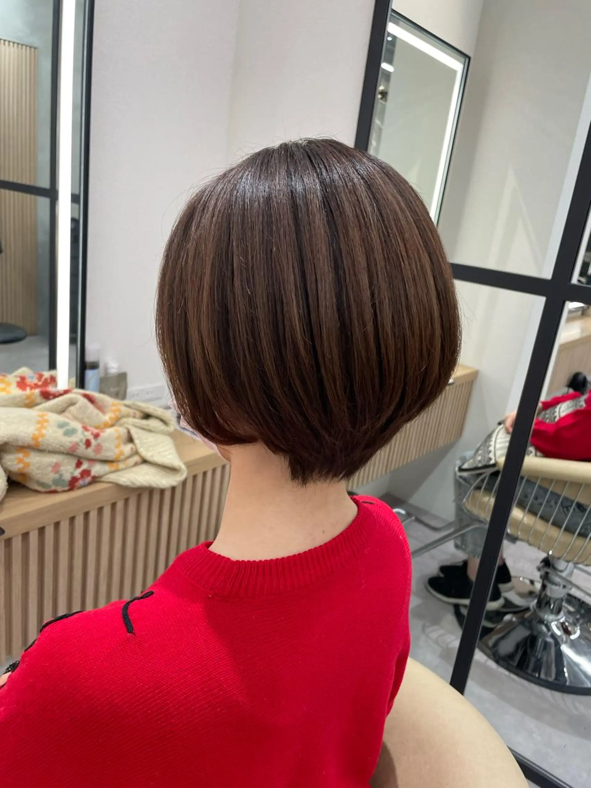 ショート カラー ヘアアレンジ ベージュカラー レイヤー縮毛矯正 ささきすずね💗のヘアスタイル