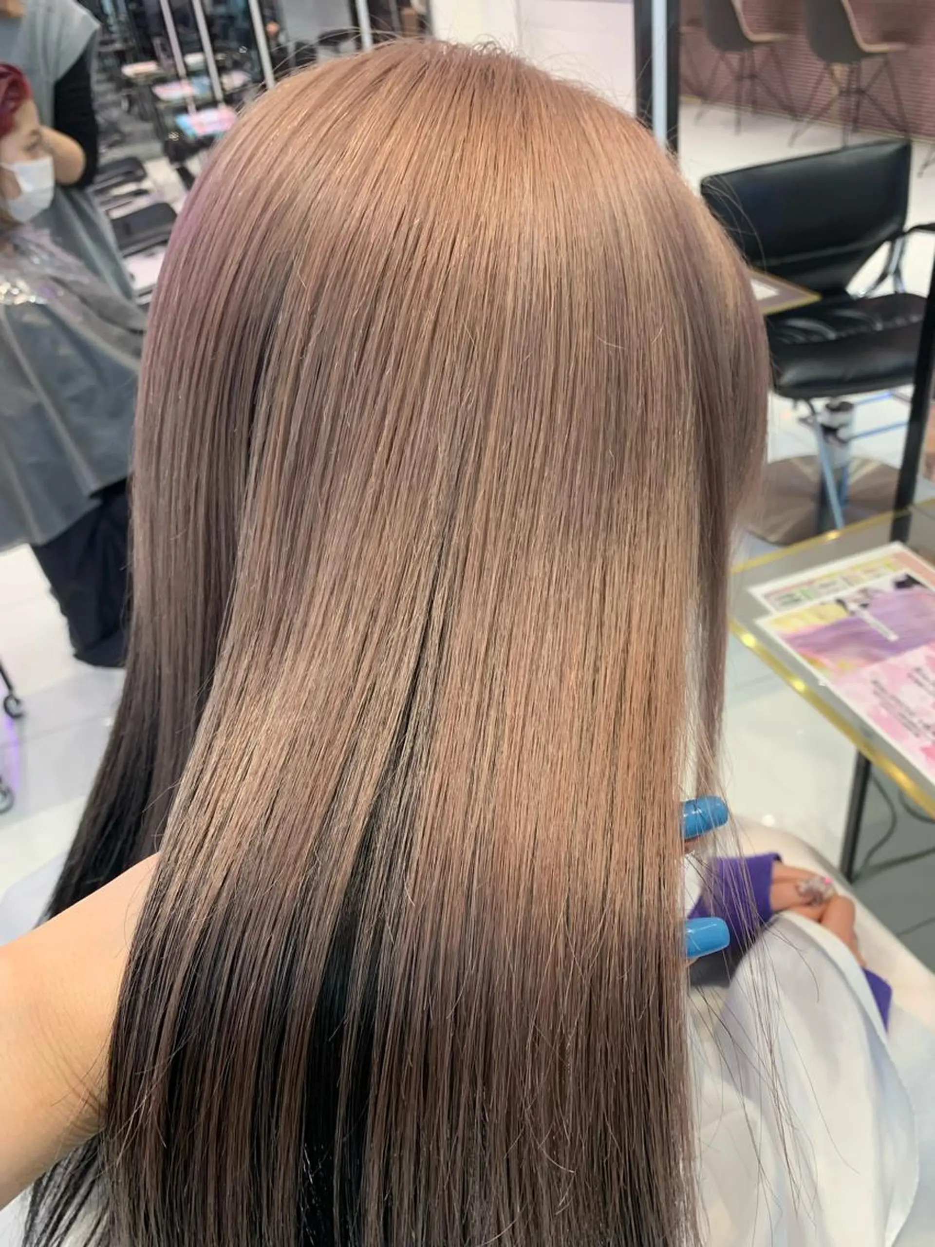 カラー ベージュカラー ピンクカラー ピンクベージュ ヘアカラー keen吉祥寺所属・🎀ハイトーンカラー ☆彡SAYAのヘアスタイル