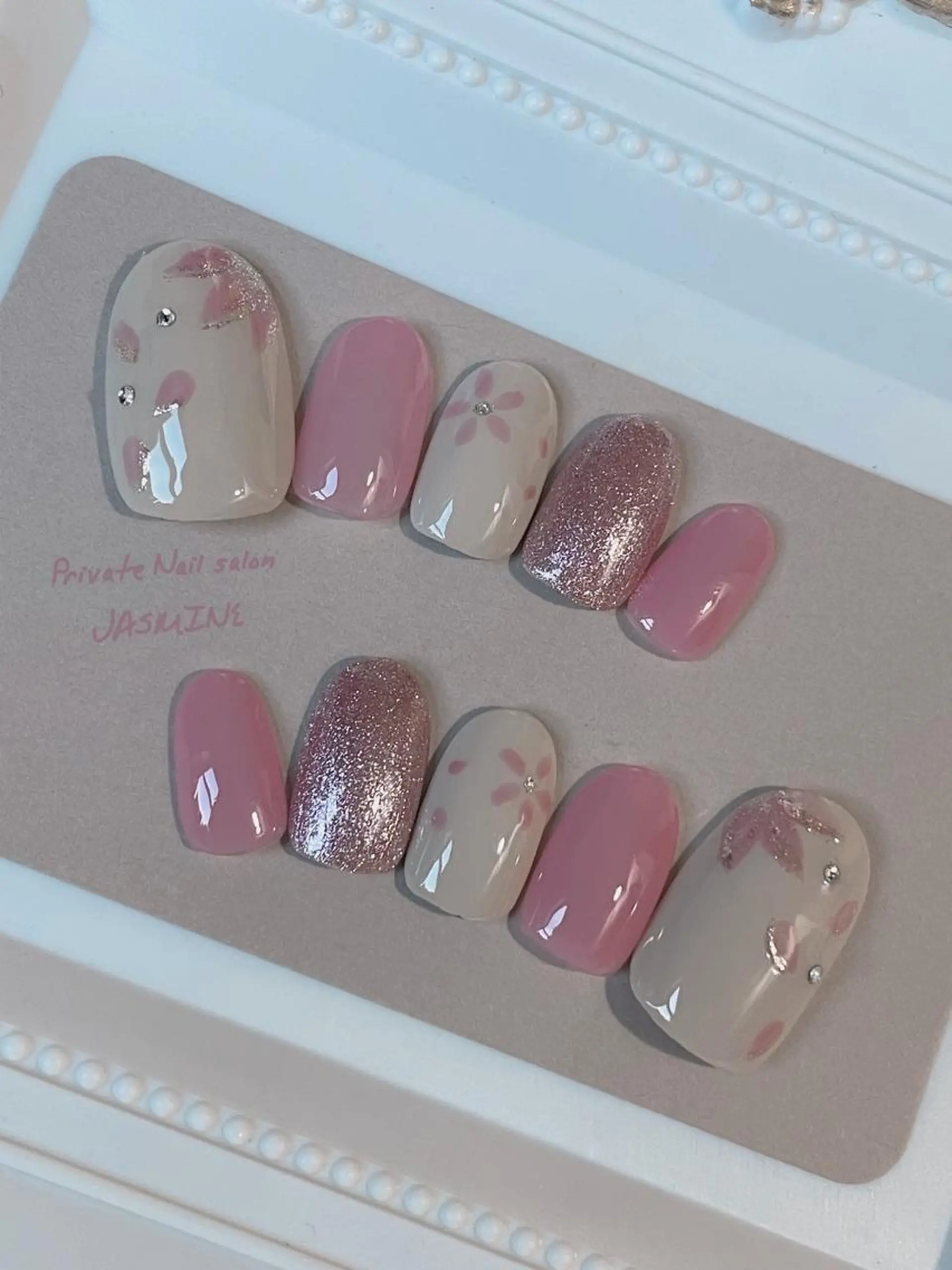 ネイル 春ネイル ハンドネイル Nail salon JASMINEのネイルデザイン