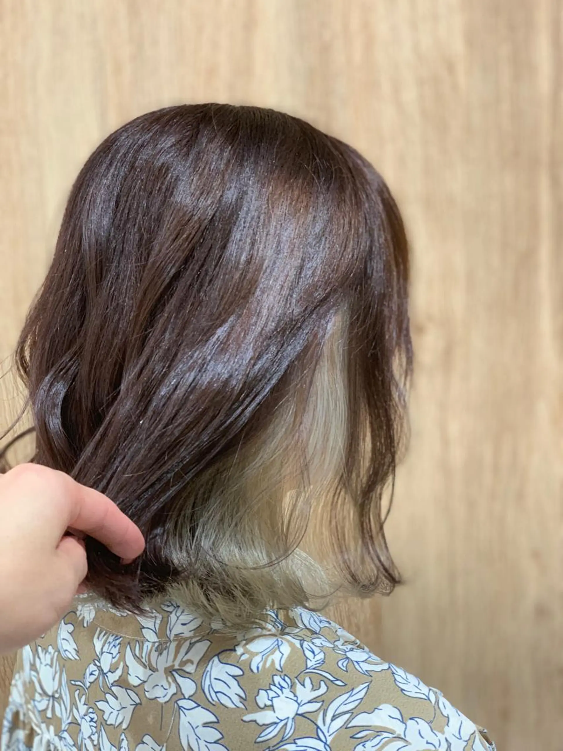 ミディアム カラー ヘアカラー 松吉 純平のヘアスタイル