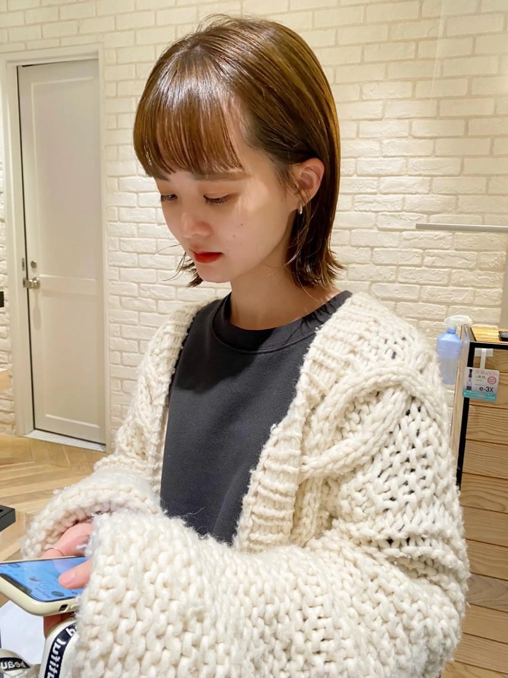 ミディアム カラー Pros所属・nana/レイヤー /酸性ストレートのヘアスタイル