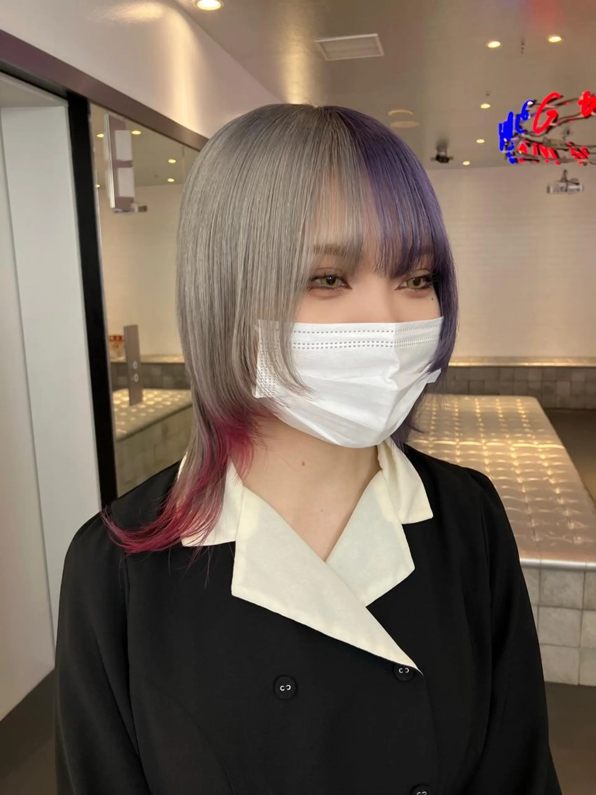 ショート カラー ヘアカラー トリートメント ヘアセット 🥣ミコト/ウルフ ハイトーン特化🥣のヘアスタイル