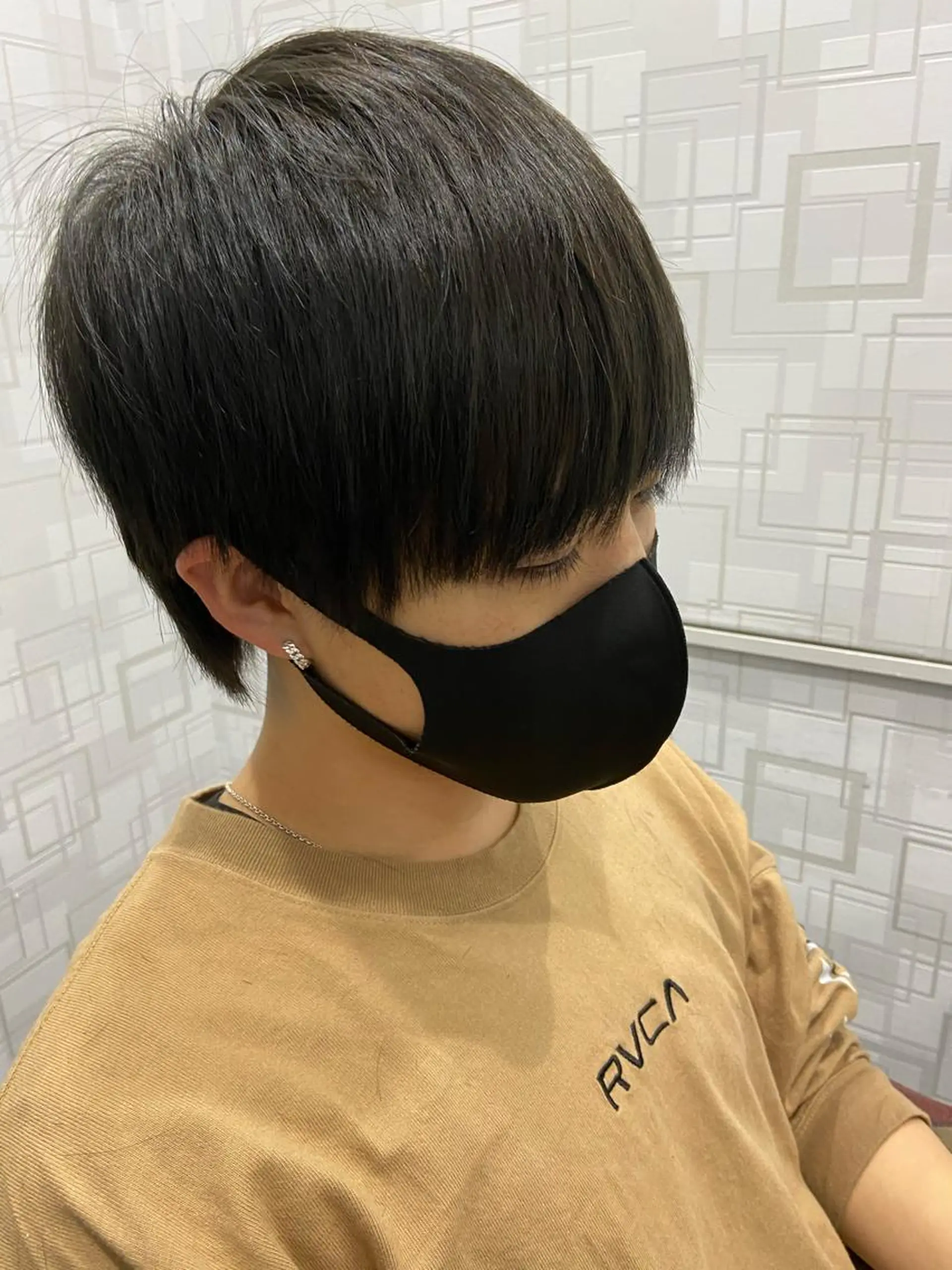 ショート カラー メンズ カットパーマ✂️ 小坂田玲亜のヘアスタイル