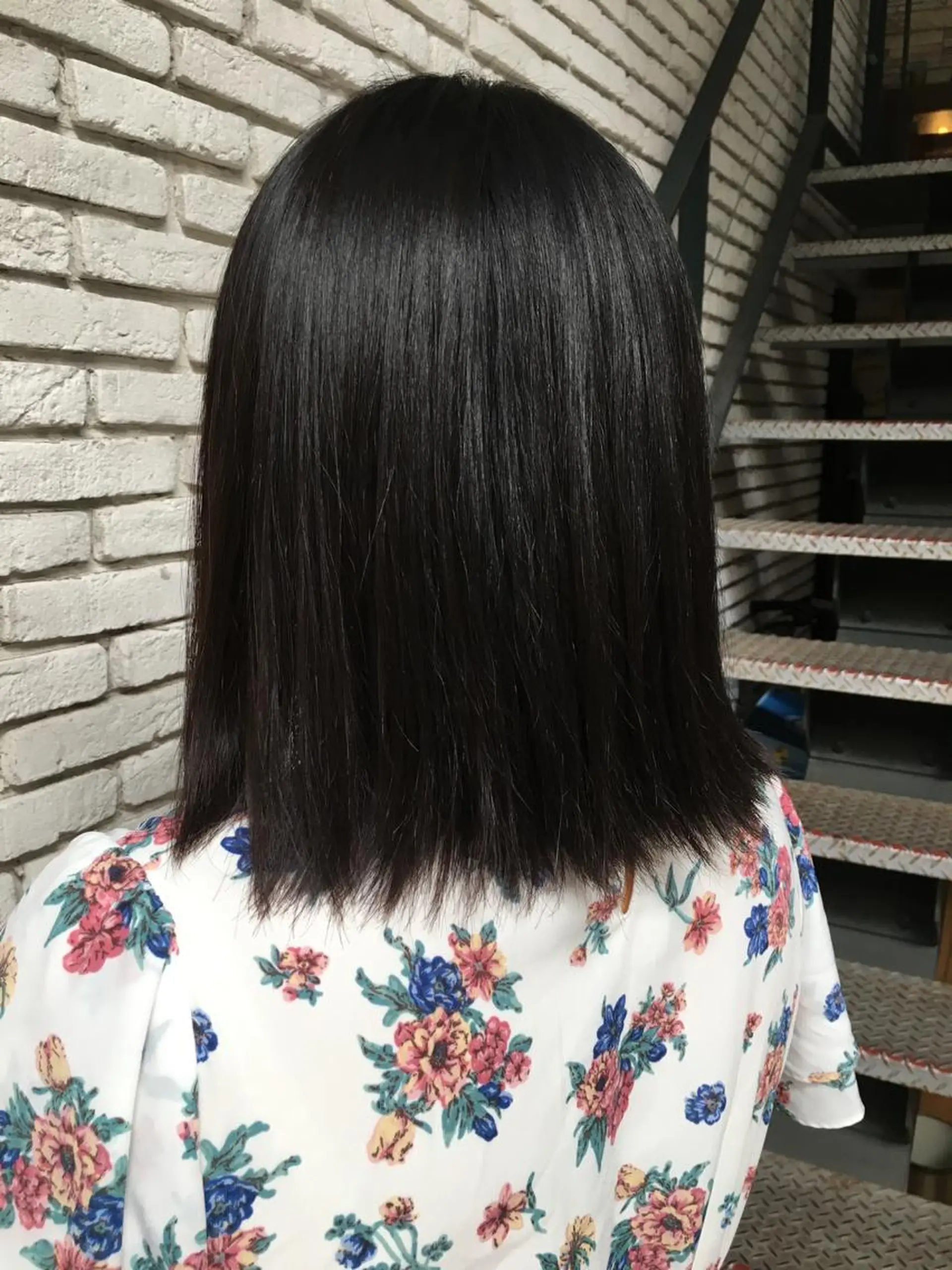 ミディアム パーマ ストレートパーマ Lapel green所属・Lapelgreen 森町 / AOIのヘアスタイル
