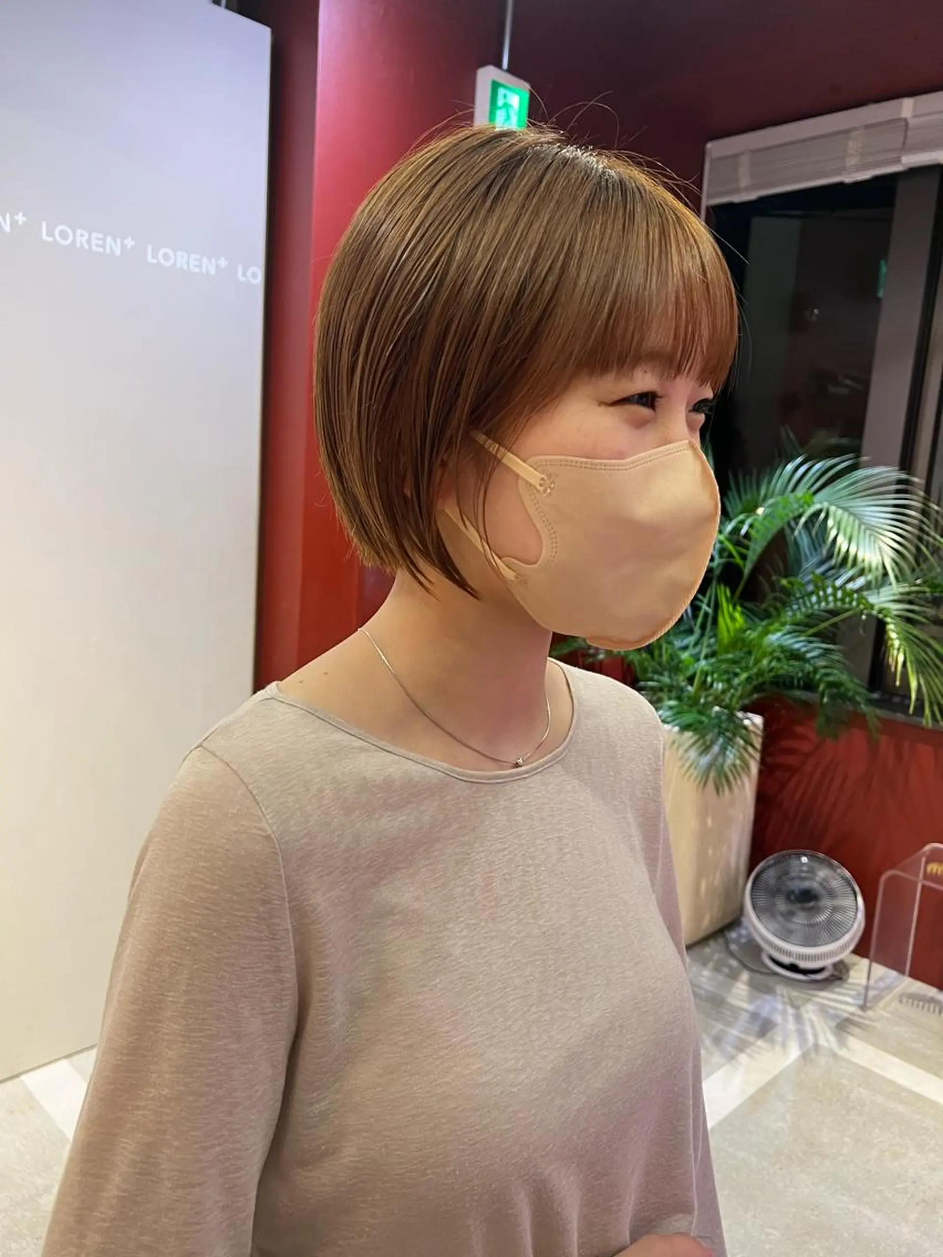 ショート LORENAO所属・マロベージュ rinaのヘアスタイル