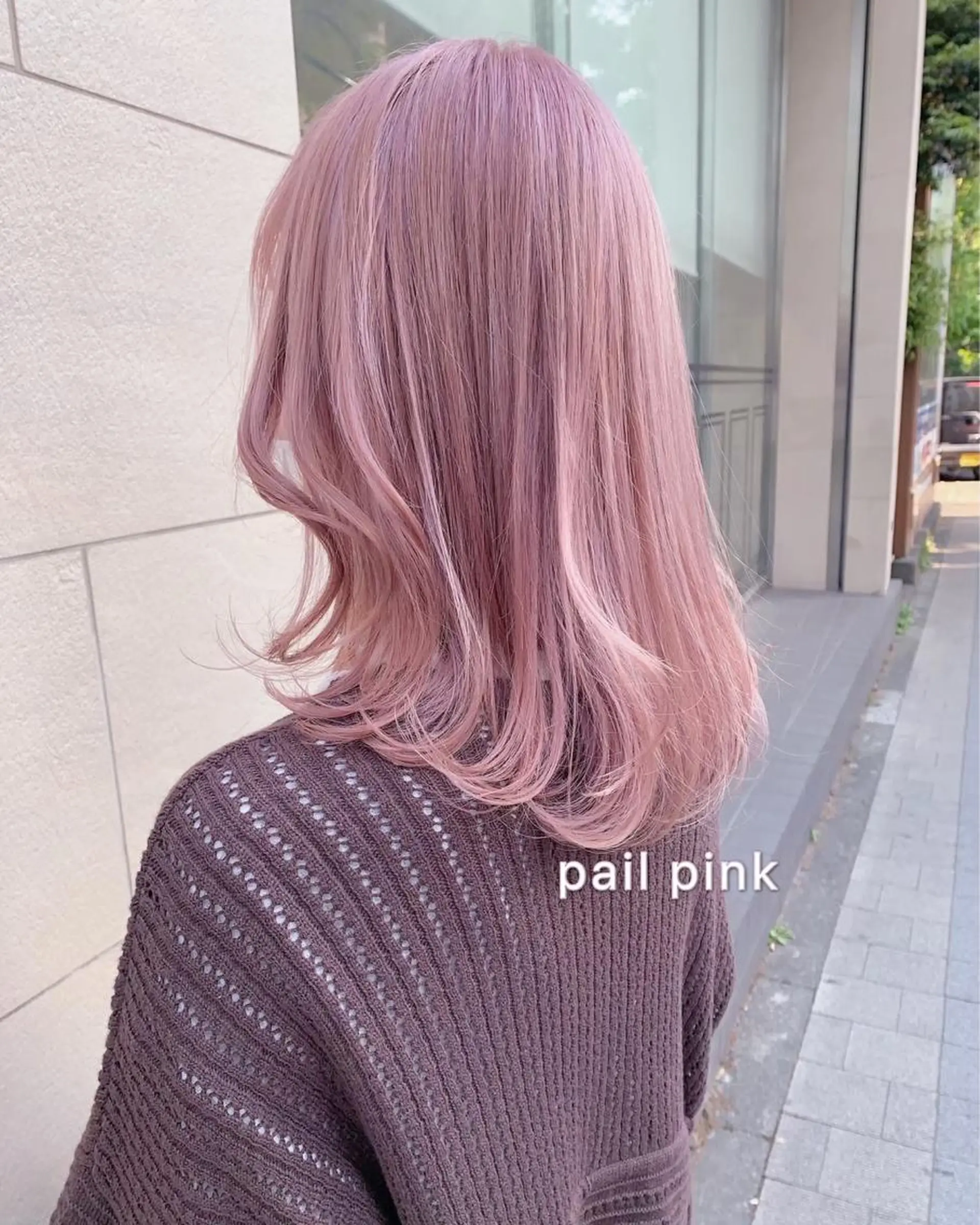 セミロング カラー ピンクカラー 似合わせレイヤーカ ット　ʚɞ riiのヘアスタイル