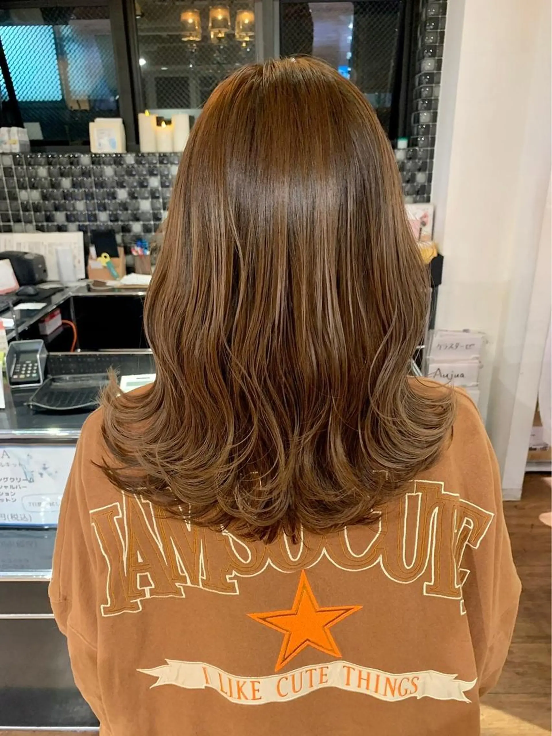 ミディアム ヘアカラー 【美髪特化】✨✨ 髪質改善山道健矢のヘアスタイル