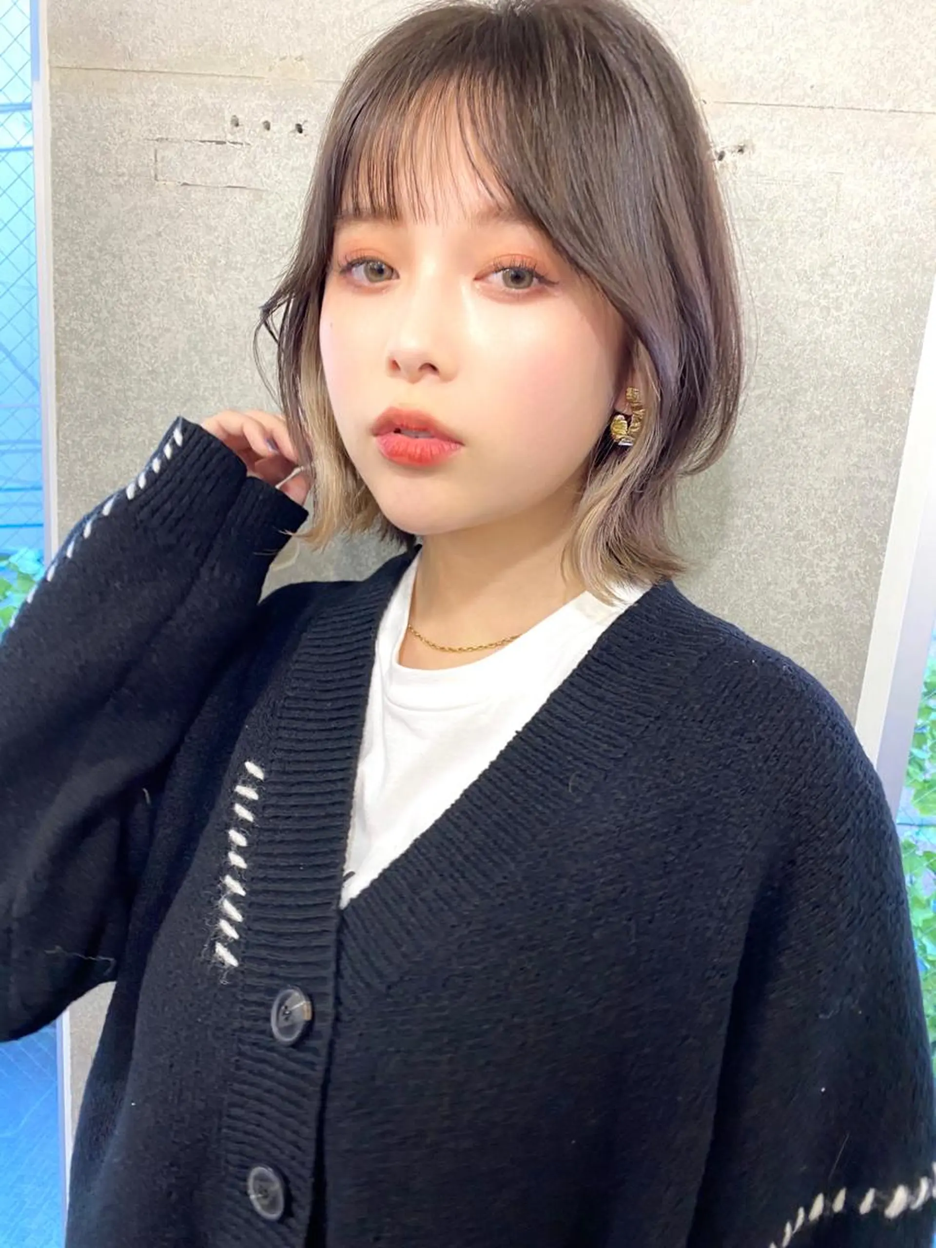 ミディアム カラー 似合わせレイヤー 🇰🇷荒木洋文のヘアスタイル