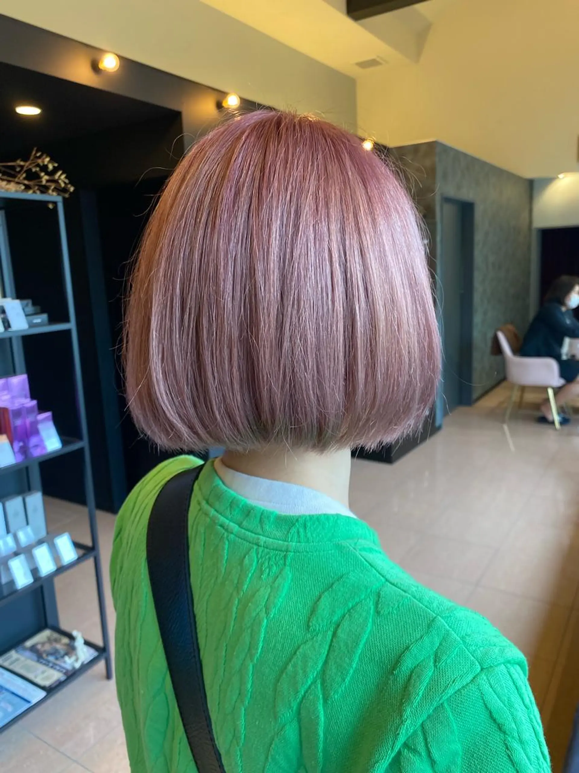 カラー ピンクカラー 福光 悠のヘアスタイル