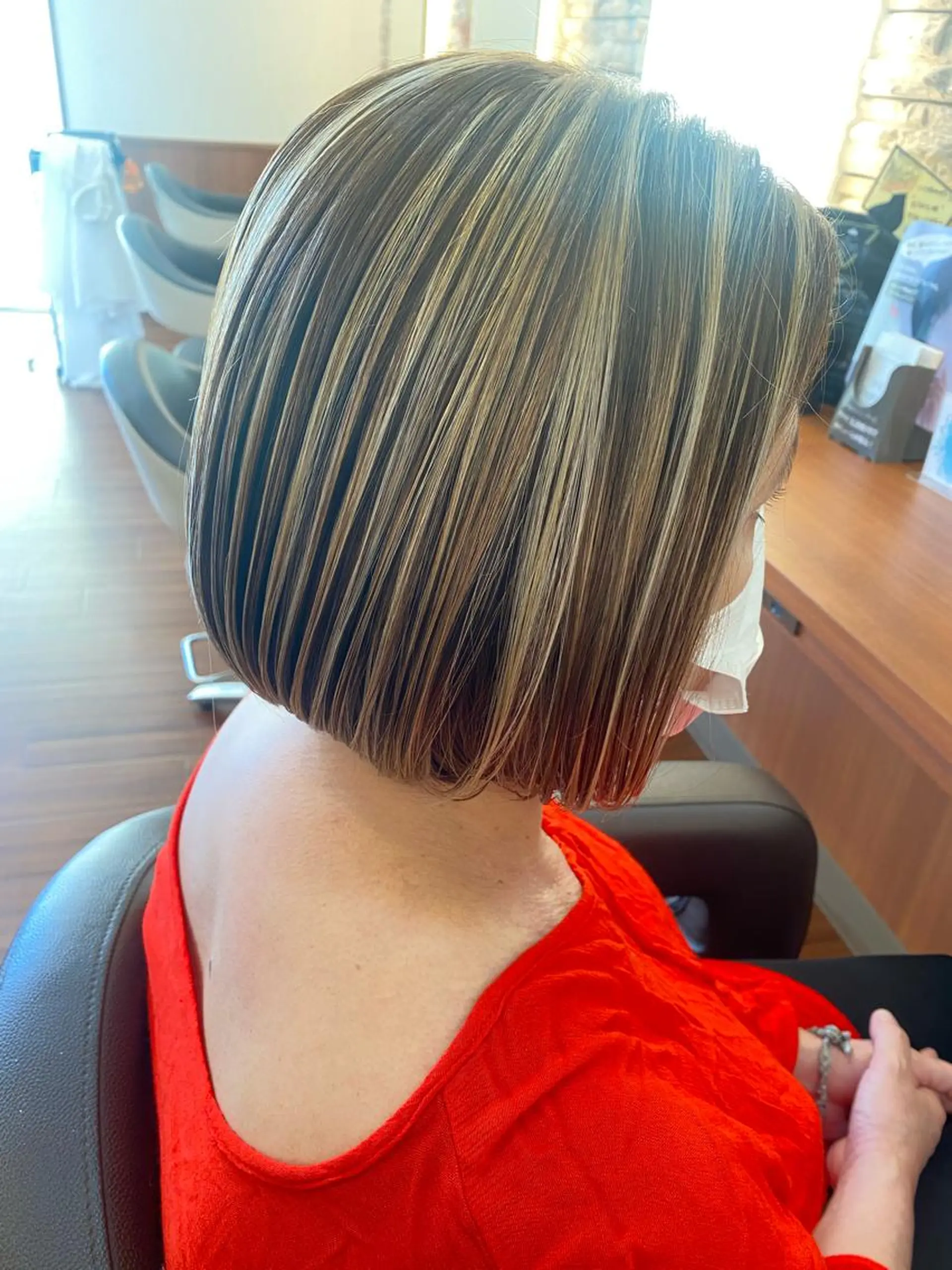 ミディアム カラー カット ヘアカラー トリートメント ✴︎ヒラガカナ✴︎ ECLAT HAIRのヘアスタイル