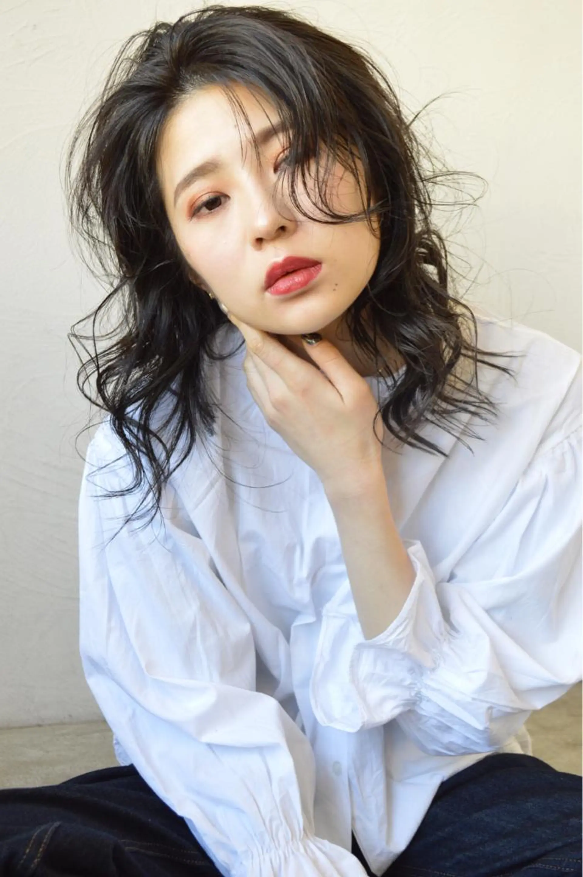 セミロング 【今だけブリーチ 限定価格💕】すみのヘアスタイル