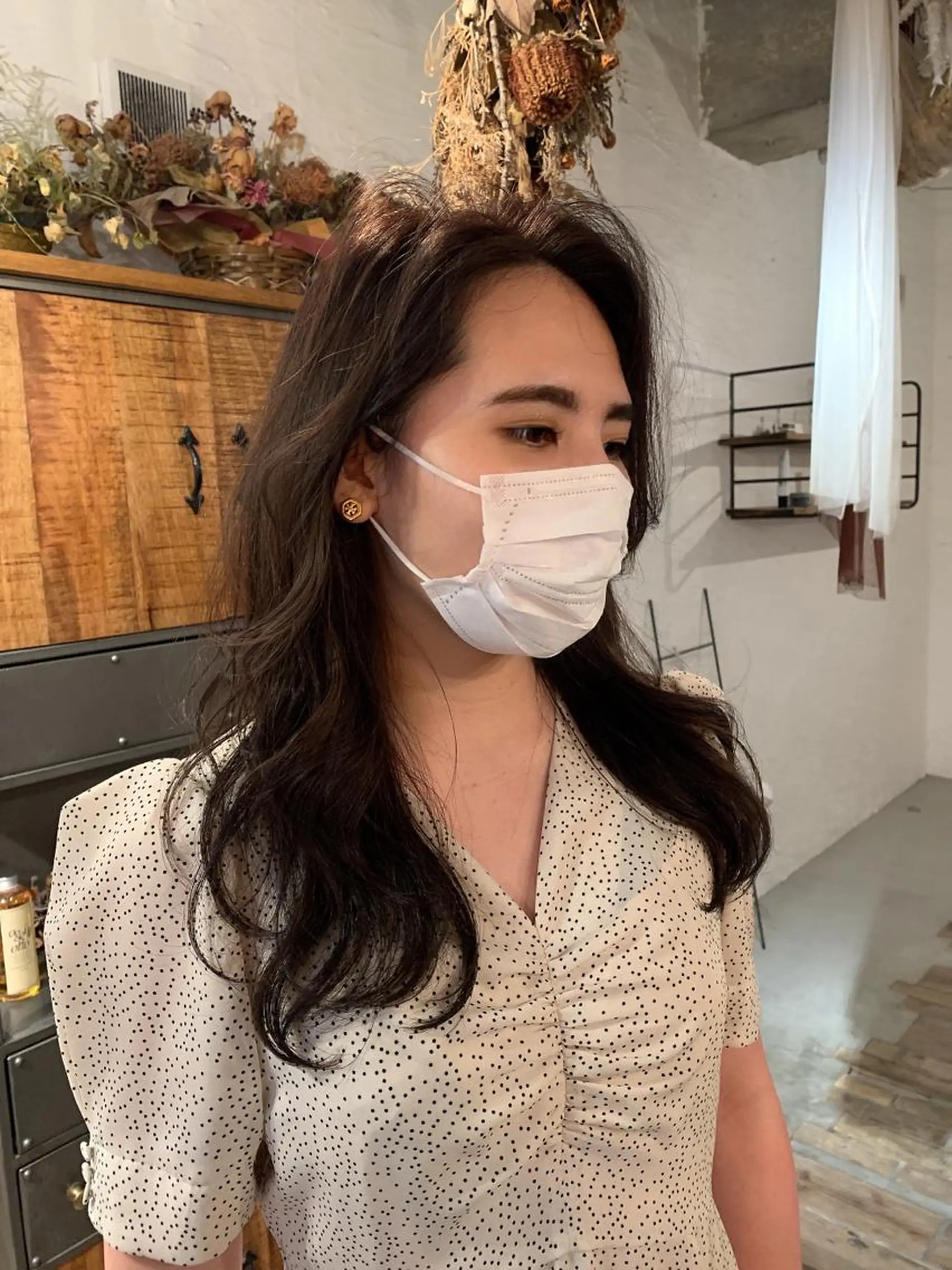 ロング カラー momo 岡崎のヘアスタイル