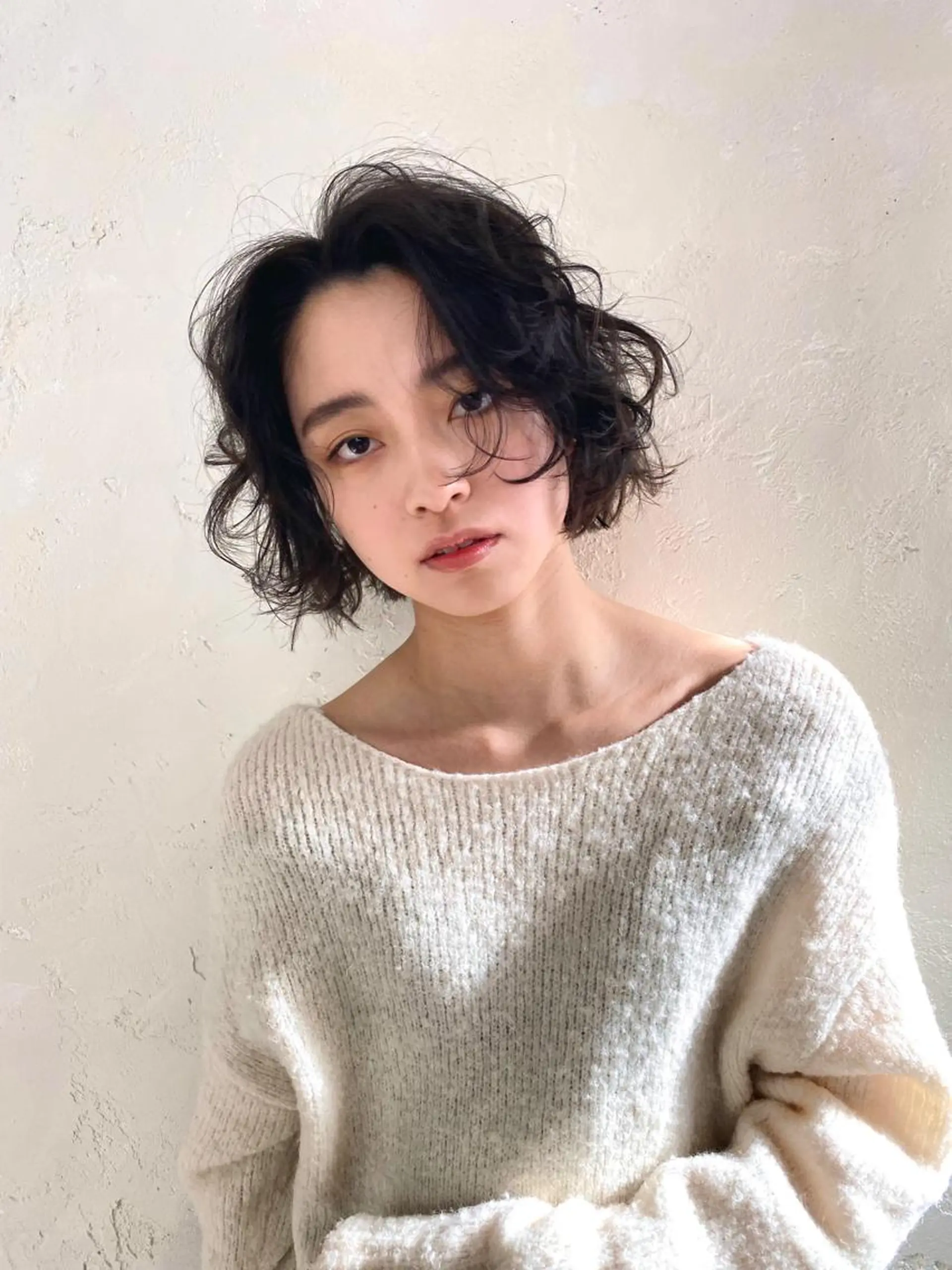 ショート パーマ くせ毛 カット パーマ 千 田のヘアスタイル