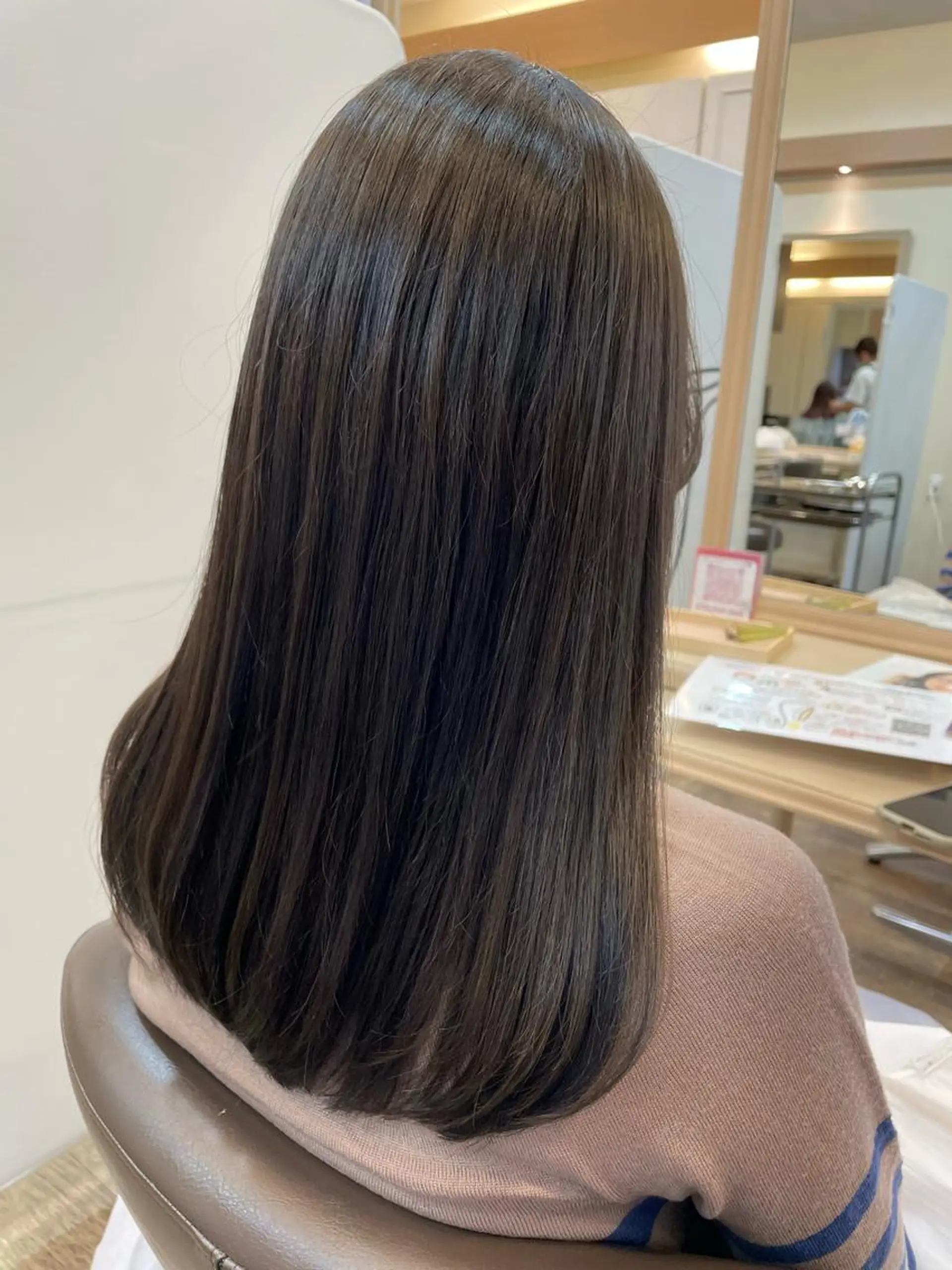 ロング アッシュ カット ヘアカラー sawa tamaeのヘアスタイル