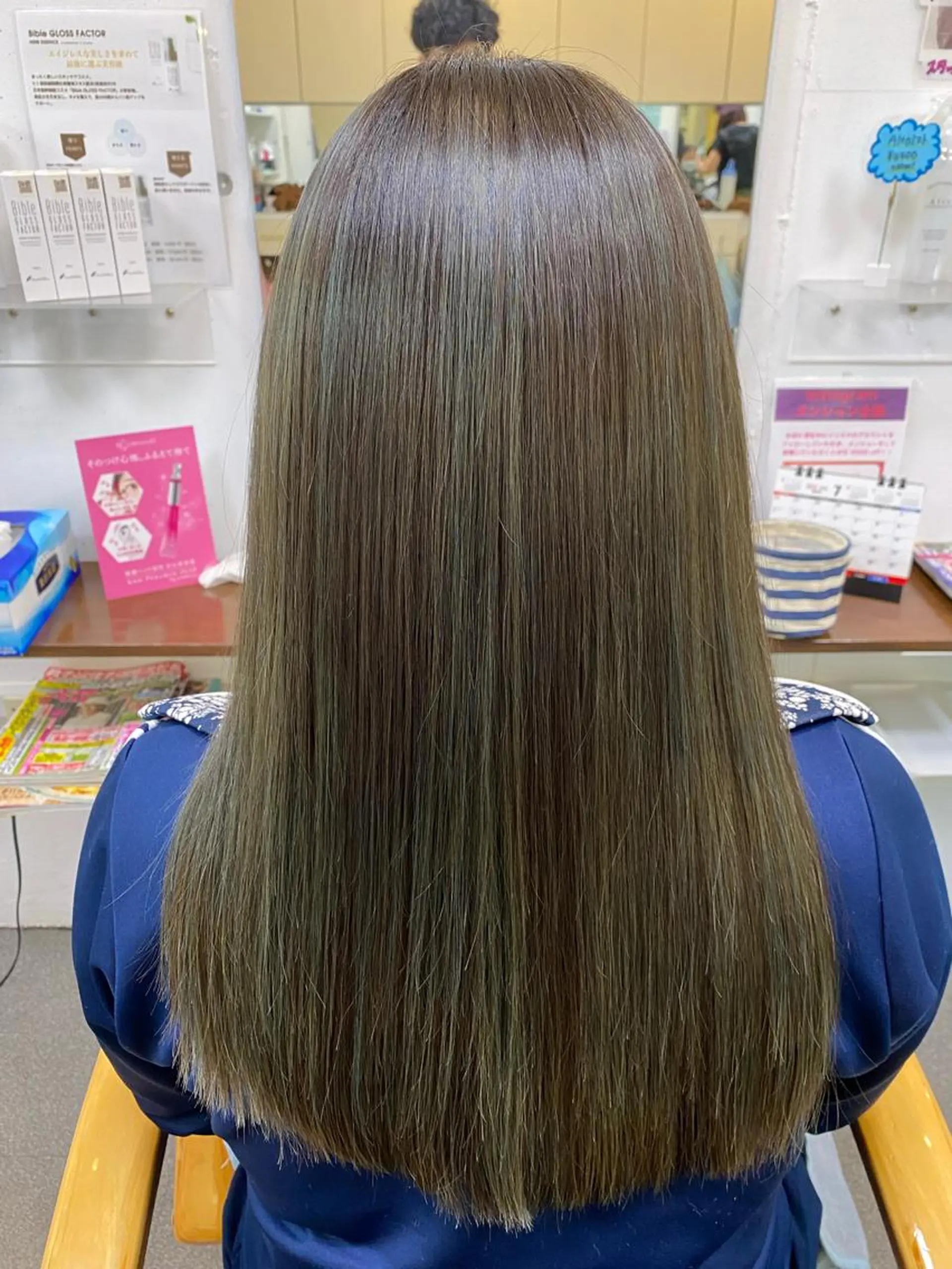ロング カラー 髪質改善 トリートメント 【髪質改善】に特化 オリーブオイルクラブのヘアスタイル