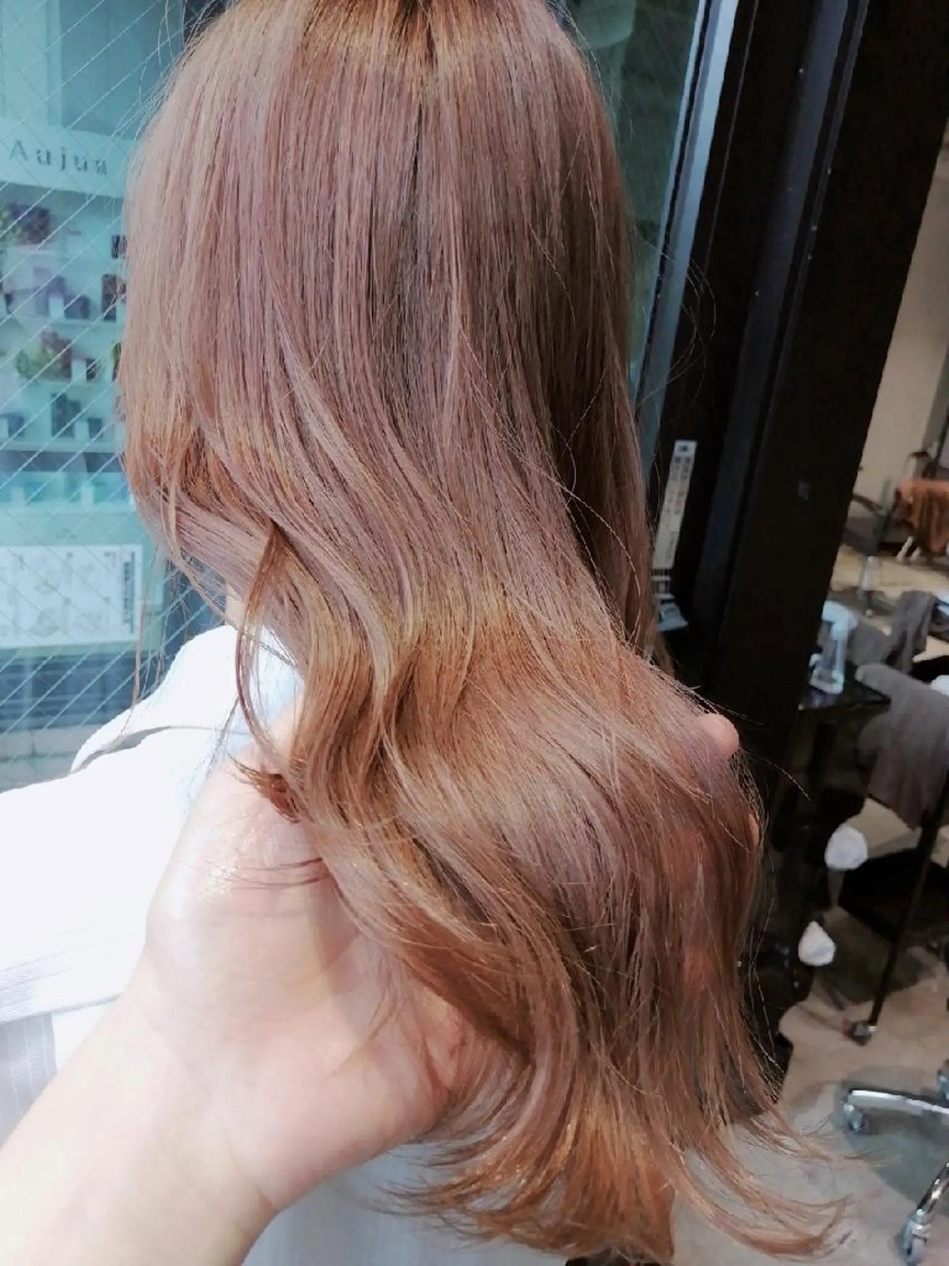 ミディアム 美髪矯正/艶カラー ボブ/栄/鐘ヶ江純也のヘアスタイル