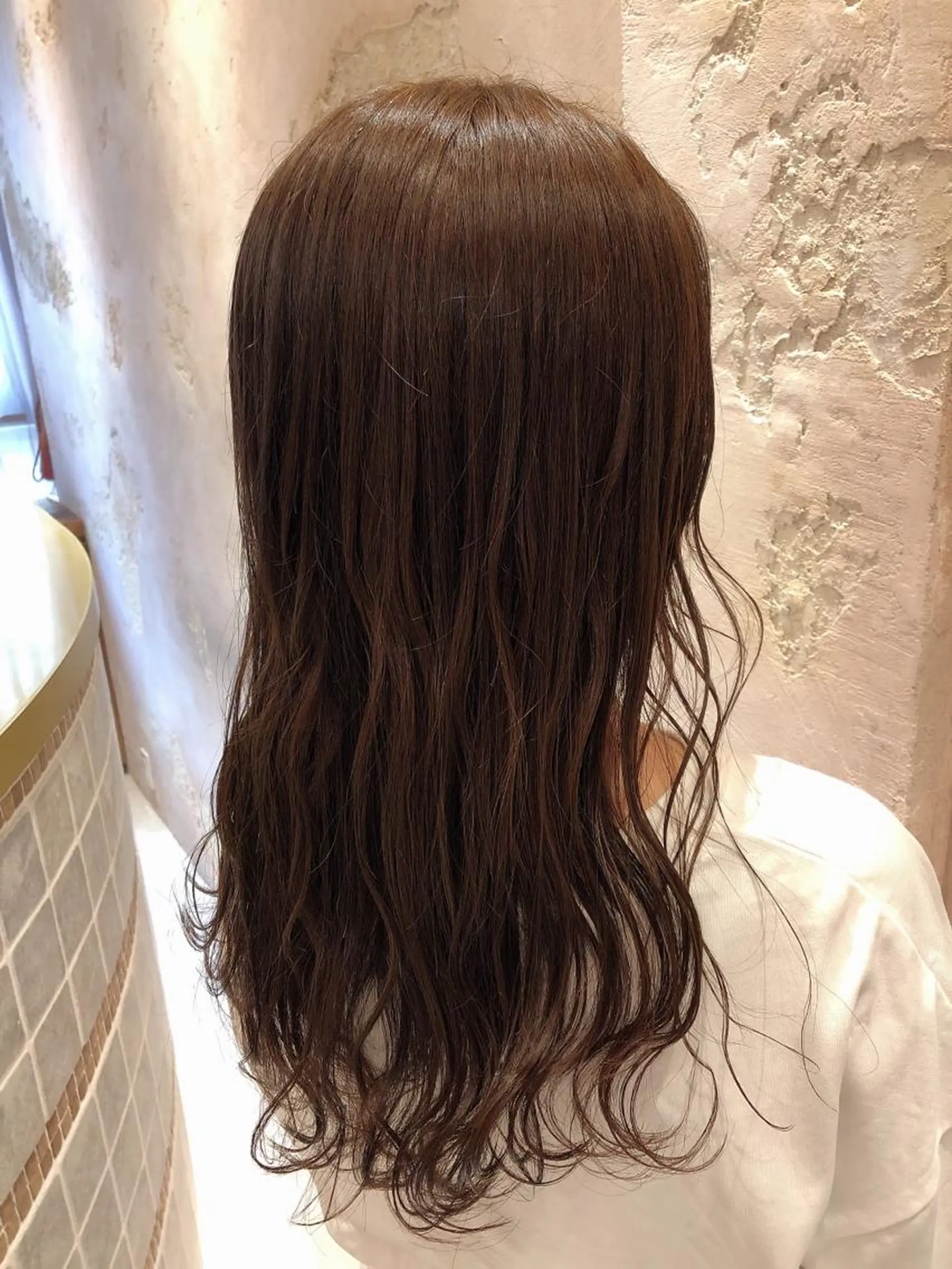 セミロング アッシュ カット ヘアカラー トリートメント 代表山口ひな 髪質改善のプロのヘアスタイル