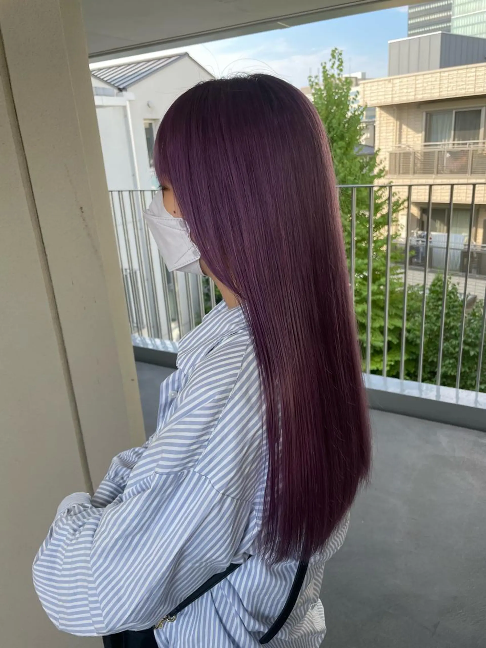 ロング カラー ヘアアレンジ ラベンダーカラー ピンクカラー ピンクラベンダー カット ヘアカラー トリートメント 似合わせヘア💎 Ÿutóのヘアスタイル