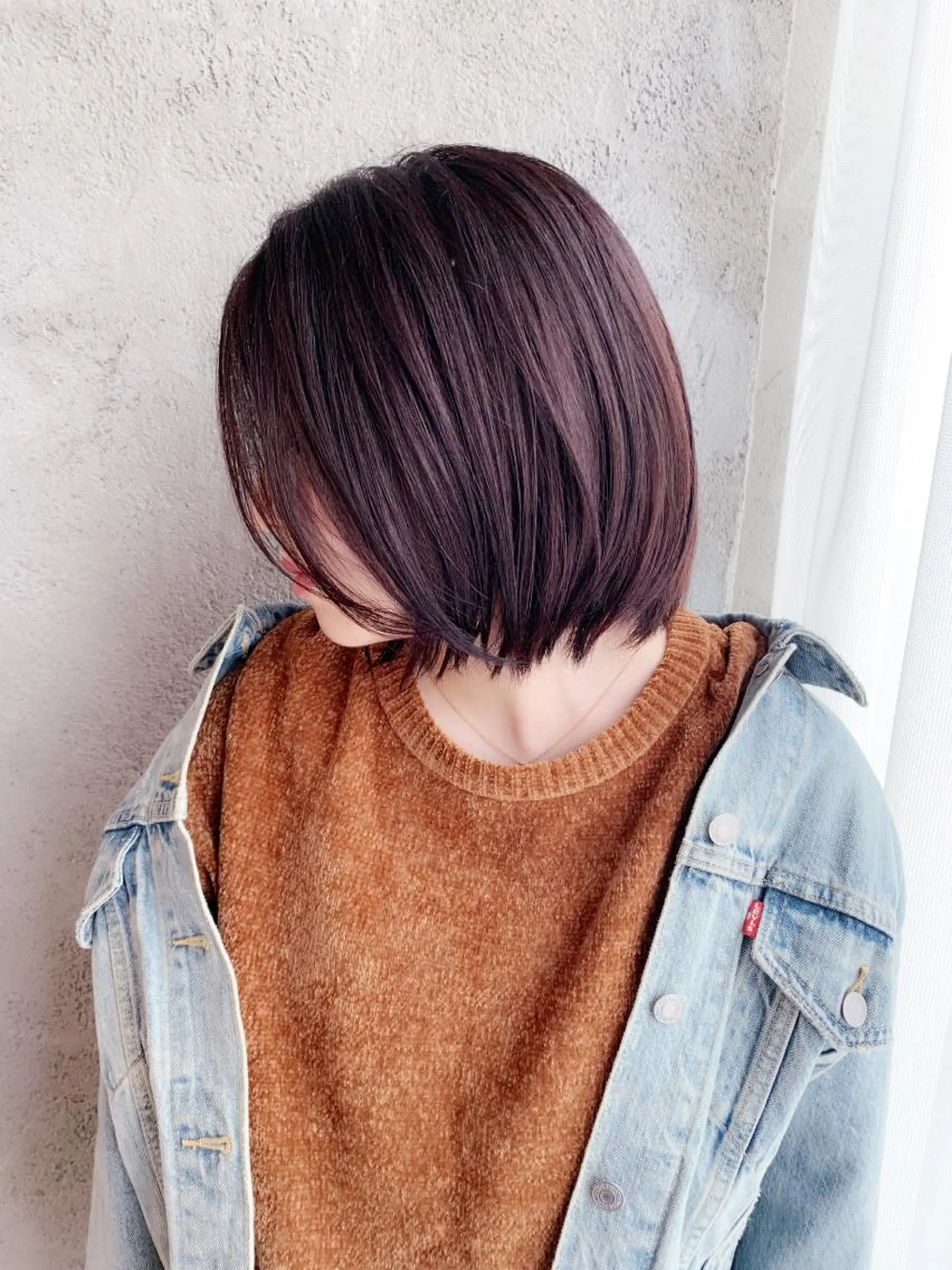 ショート カラー ブラウンカラー ピンクカラー ピンクブラウン EMANON天神所属・Hitomi Ezakiのヘアスタイル