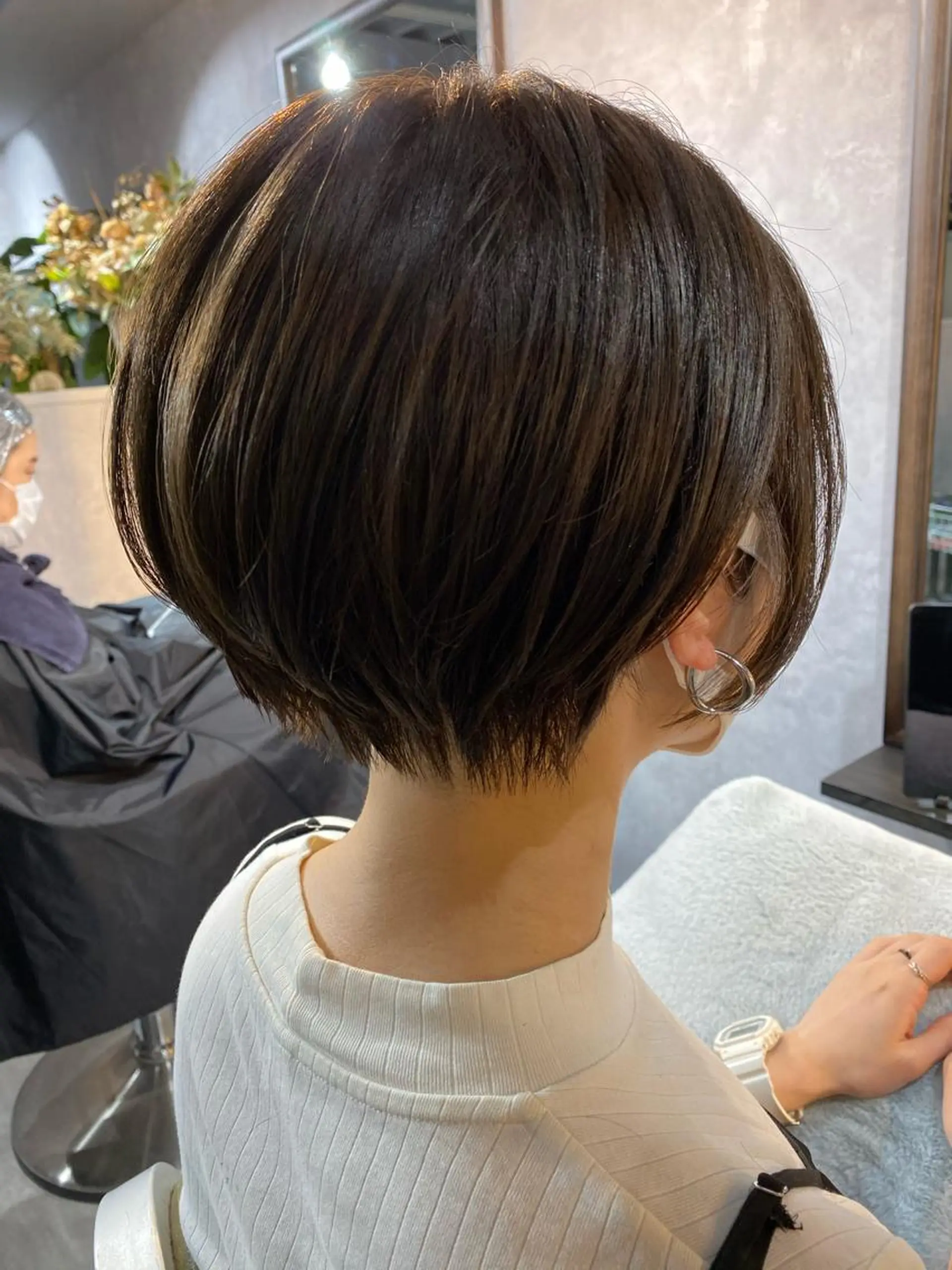 ショート カラー ショートボブ ボブ ショートヘア カット ヘアカラー トリートメント 久保亮太 /大人ショートのヘアスタイル