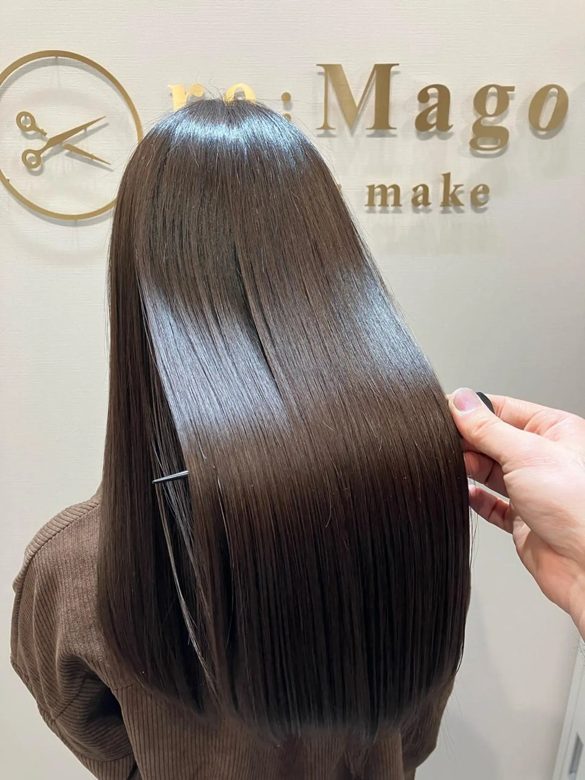 ロング カラー ヘアアレンジ キッズ カット ヘアカラー トリートメント 関内　髪質改善　特化 re:Magoのヘアスタイル