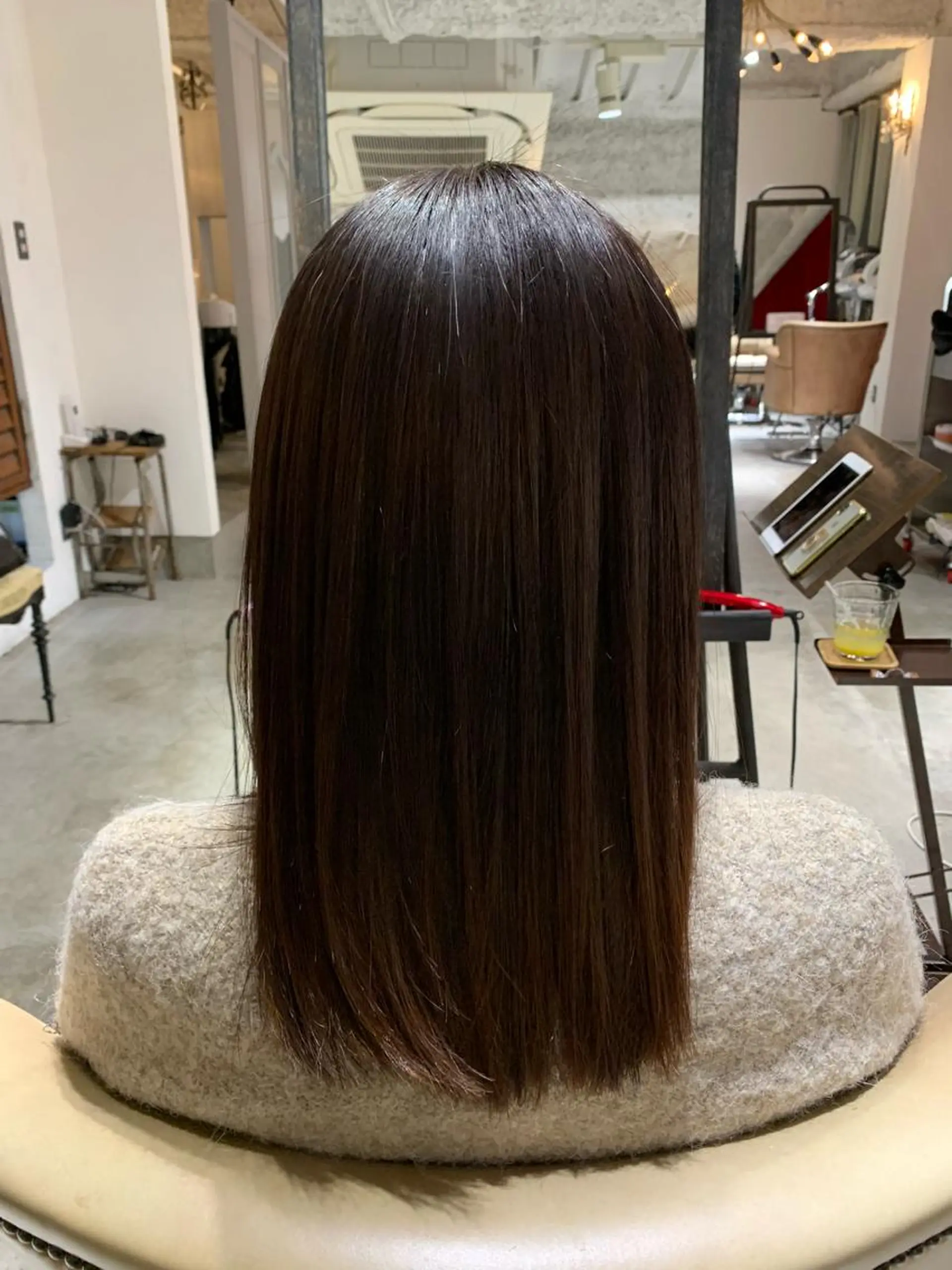 セミロング トリートメント 酸熱トリートメント カット トリートメント 妙見 知洋のヘアスタイル