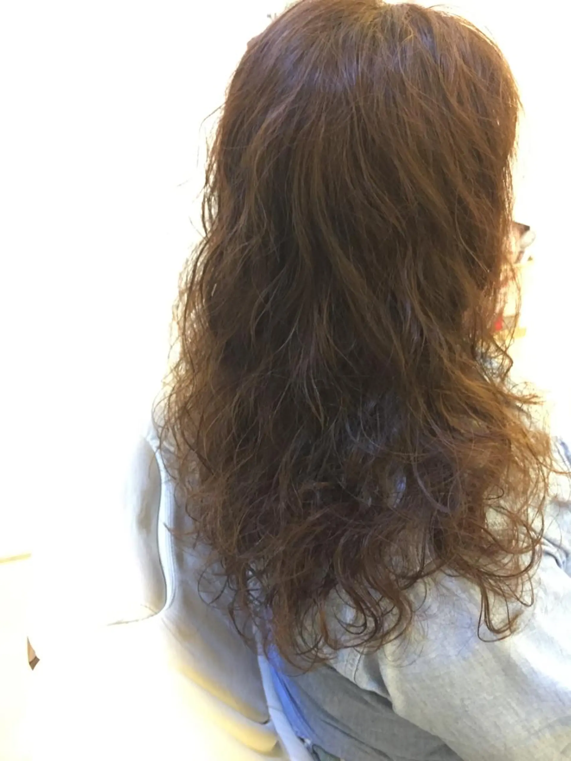 ロング カラー パーマ 髪質改善春間 慶康のヘアスタイル