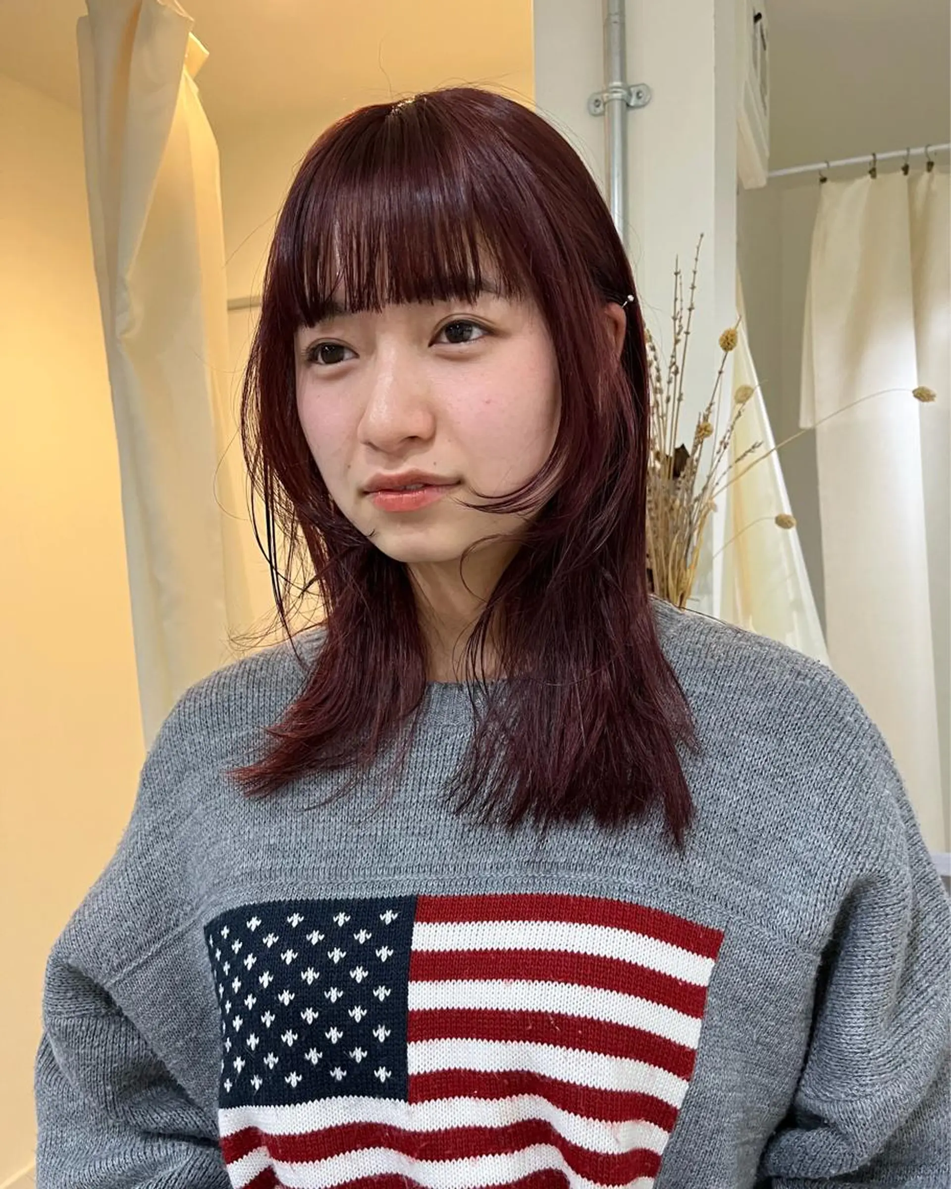 セミロング カラー spooopy所属・🕊大垣 めぐみ🕊のヘアスタイル