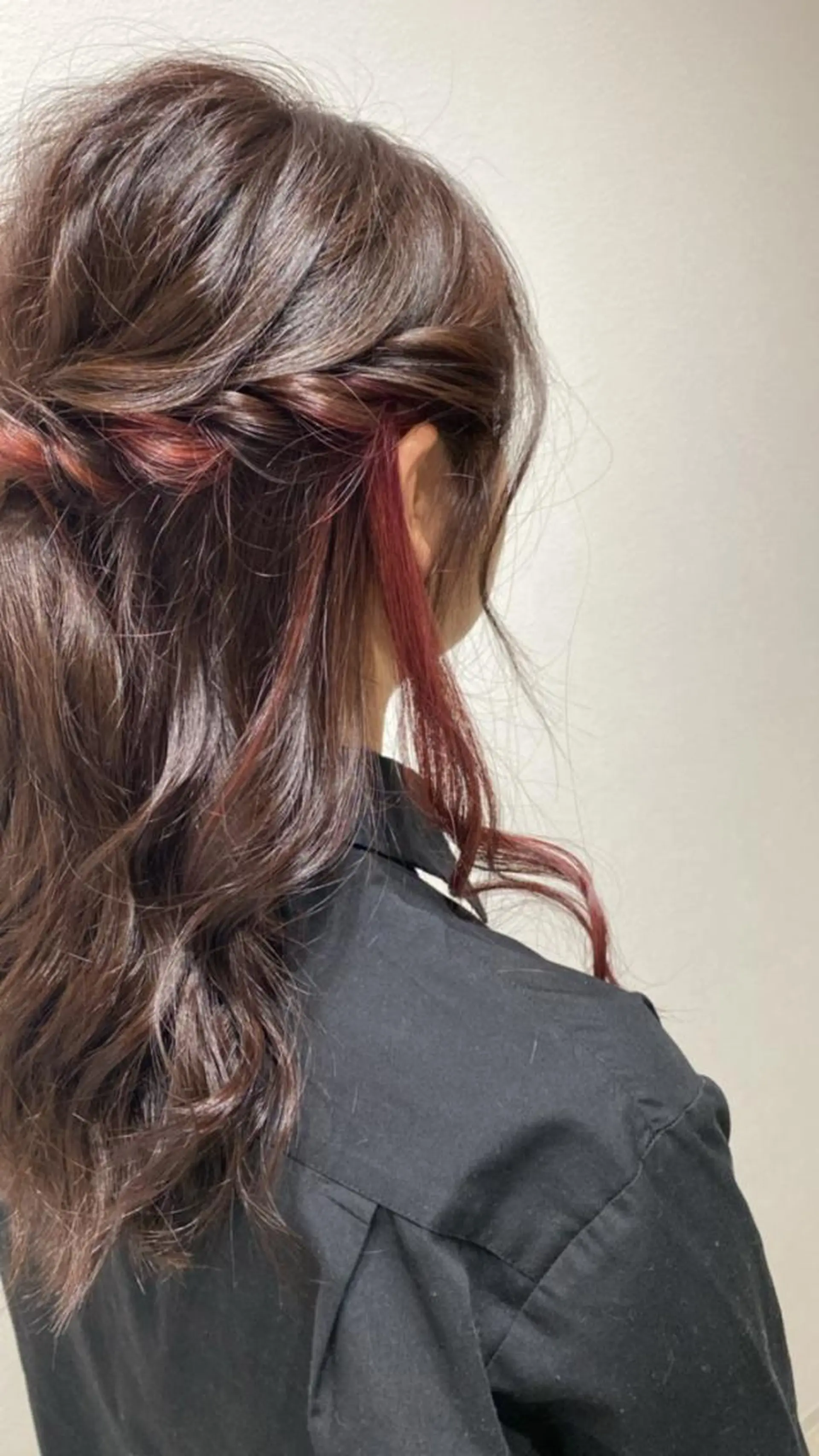 ロング カラー イヤリングカラー MIRYI ricoのヘアスタイル